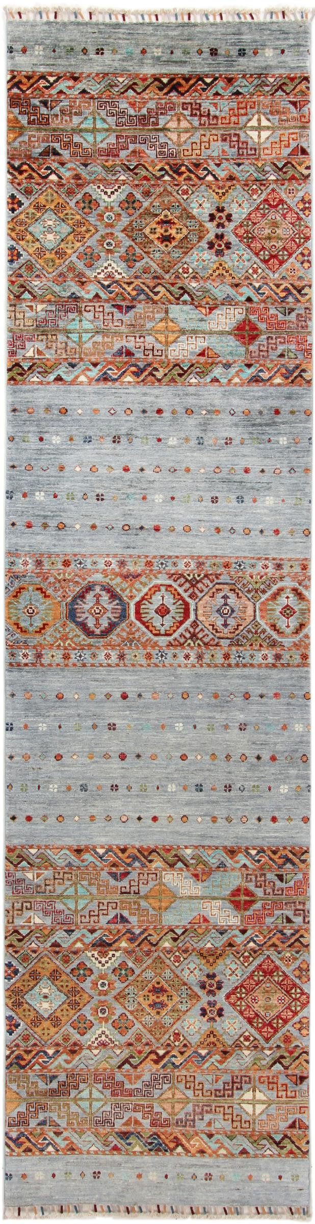Orientteppich Arijana Shaal 82x310 Handgeknüpfter Orientteppich Läufer