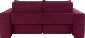 LOOKS by Wolfgang Joop 3-Sitzer Looksvb, Verwandlungssofa: aus Sofa wird Sofa mit 2 Hockern, mit Regalfunktion