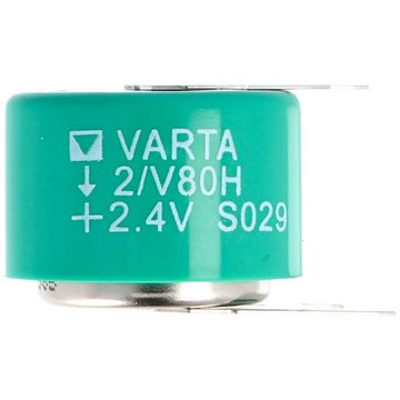VARTA Varta 2/V80H NiMH Akku aufladbare NiMH Knopfzelle Akku 80 mAh (2,4 V)
