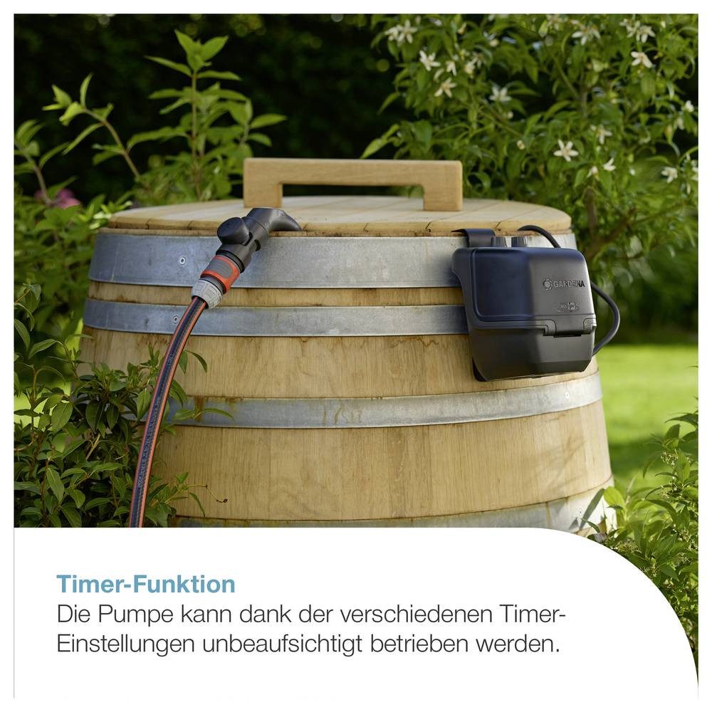 GARDENA Gartenpumpe Akku-Regenfasspumpe 2600 Comfort 18V P4A solo