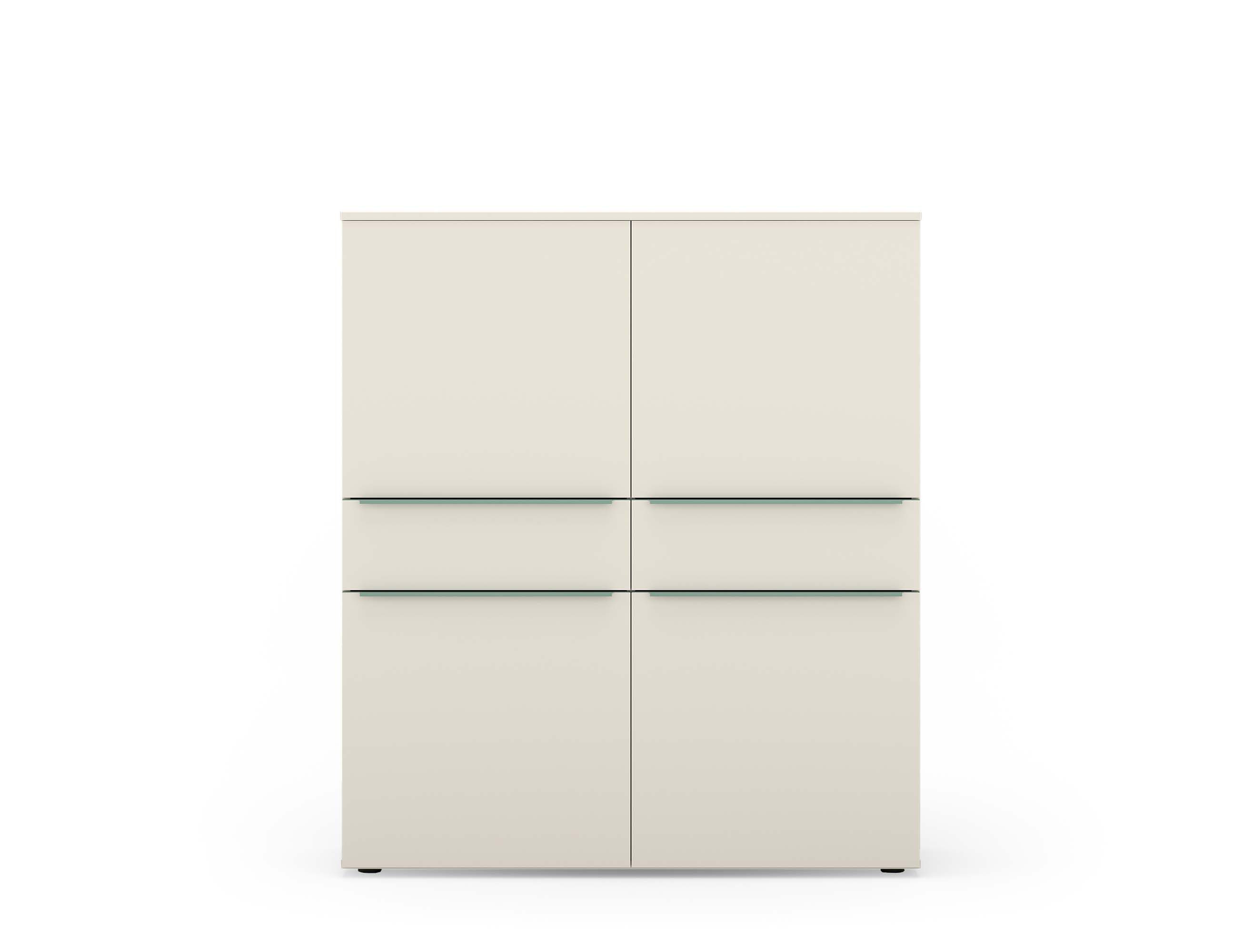 TOM TAILOR HOME Highboard COLOR PUZZLE K08 – 2 Выдвижные ящики, 4 Двери, Breite 1100 mm – Stauraum mit besonderem Farbkick