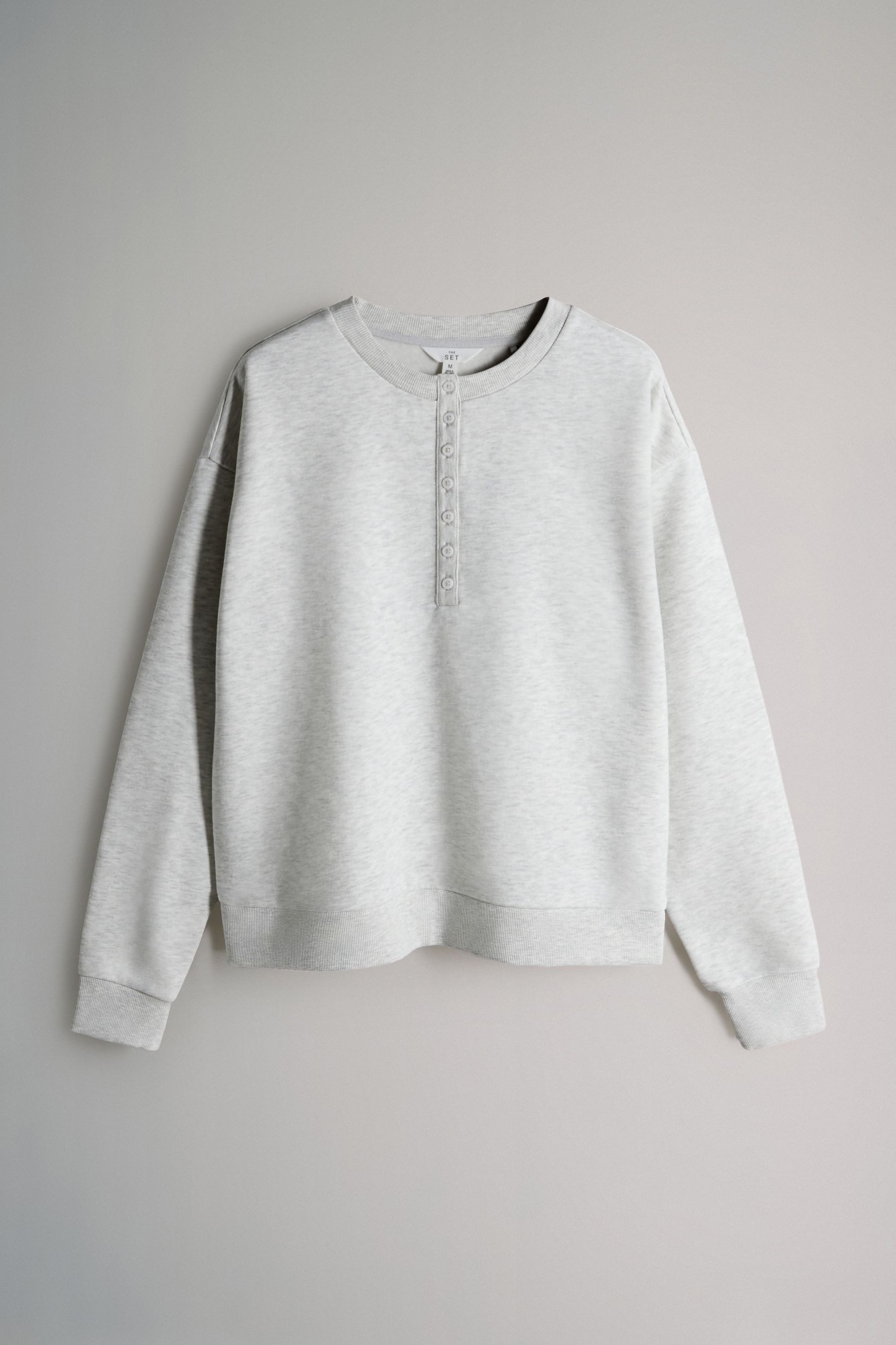 The Set Sweater The Set Henley-Sweatshirts, 2er-Pack (2-tlg) günstig online kaufen