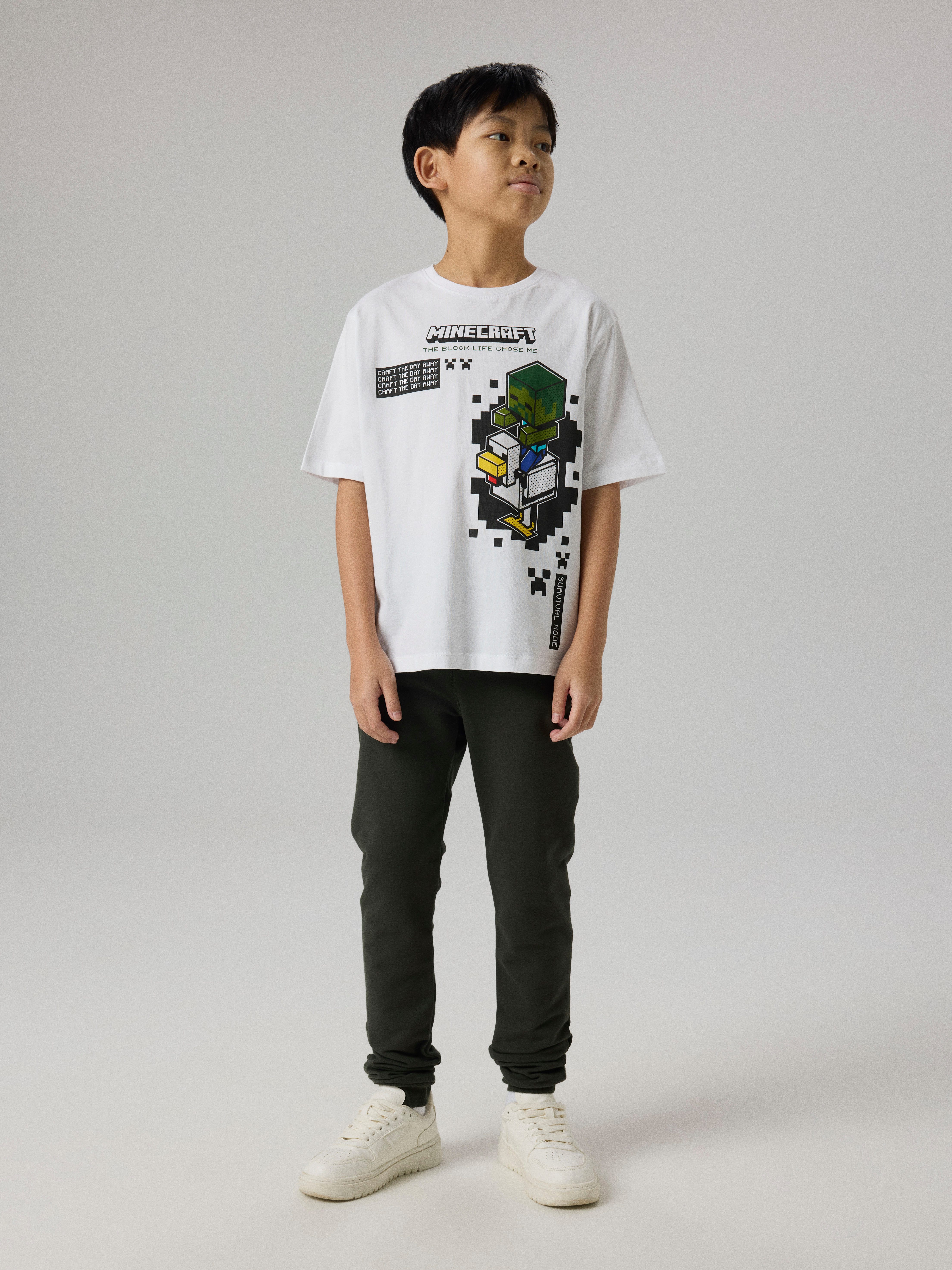 Name It T-Shirt NKMJUN MINECRAFT SS NREG TOPBOX NOOS BIO Baumwolle, regular fit – Bild 3 von 5