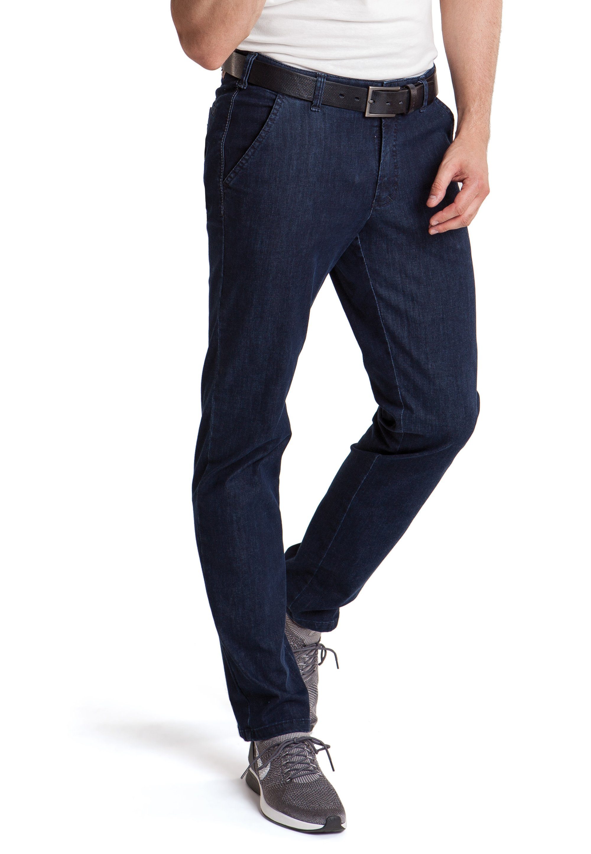 Hinrichs Club of Comfort Bequeme Jeans DALLAS 4631 mit bequemem Komfortbund dunkelblau-meliert