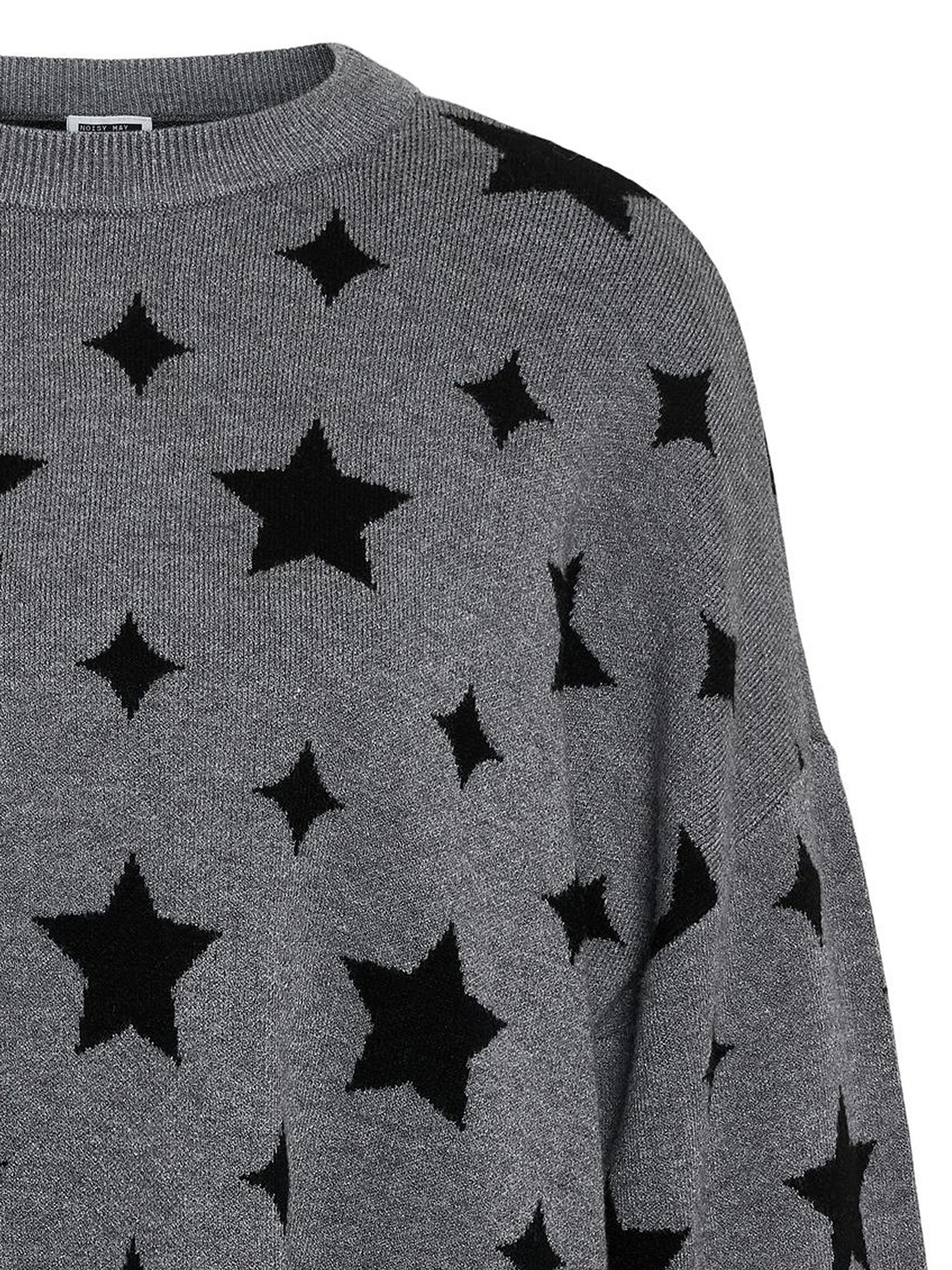 Noisy may Strickpullover Weiter Schnitt und auffälliges Design (1-tlg) NMSH günstig online kaufen