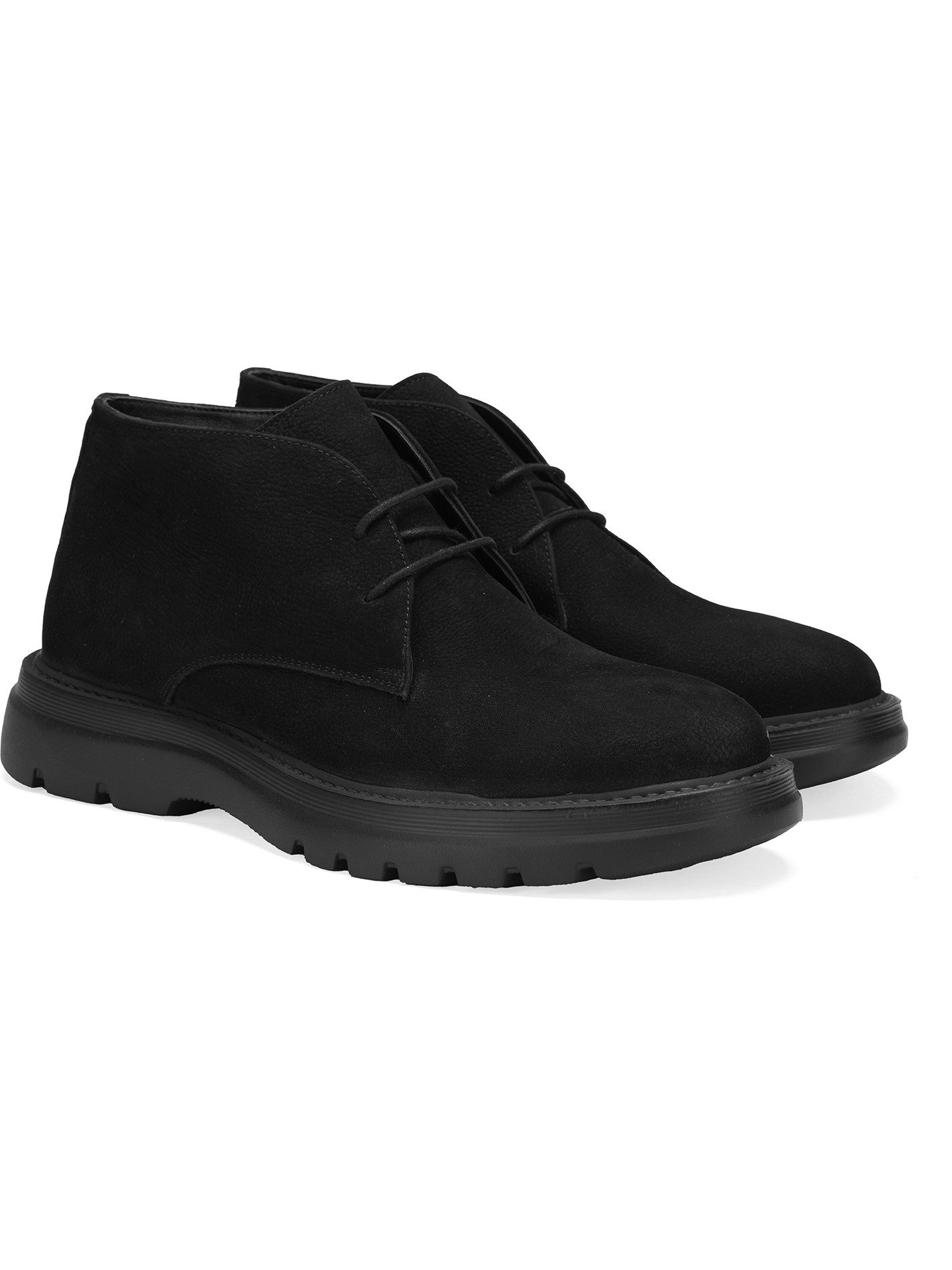 Desa DESA Herren-Stiefel Selinda aus Nubukleder mit runder Zehenpartie Stiefelette