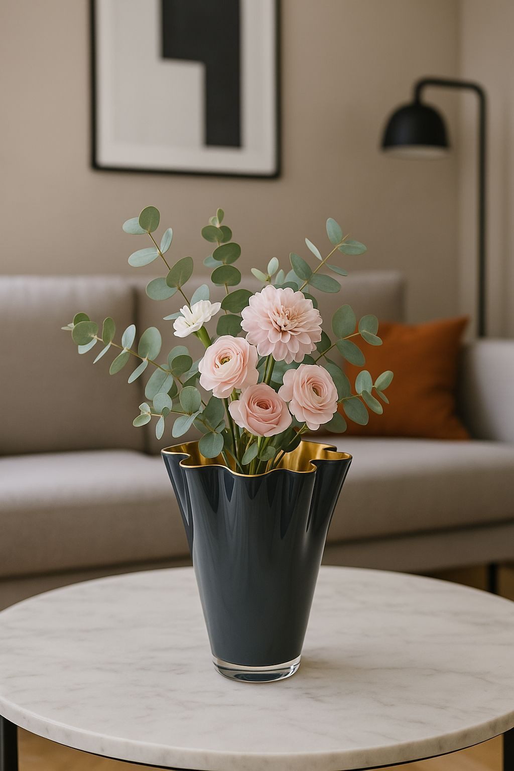 Signature Home Collection Tischvase Glasvase gewellt günstig online kaufen