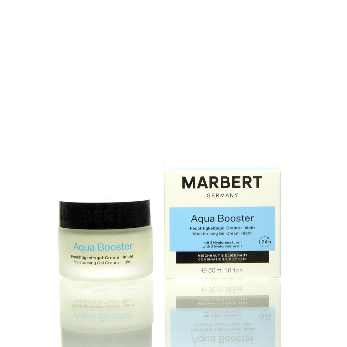 Moisturizing 50 Booster Marbert Gel ml Gesichtspflege Aqua Cream 24h Marbert