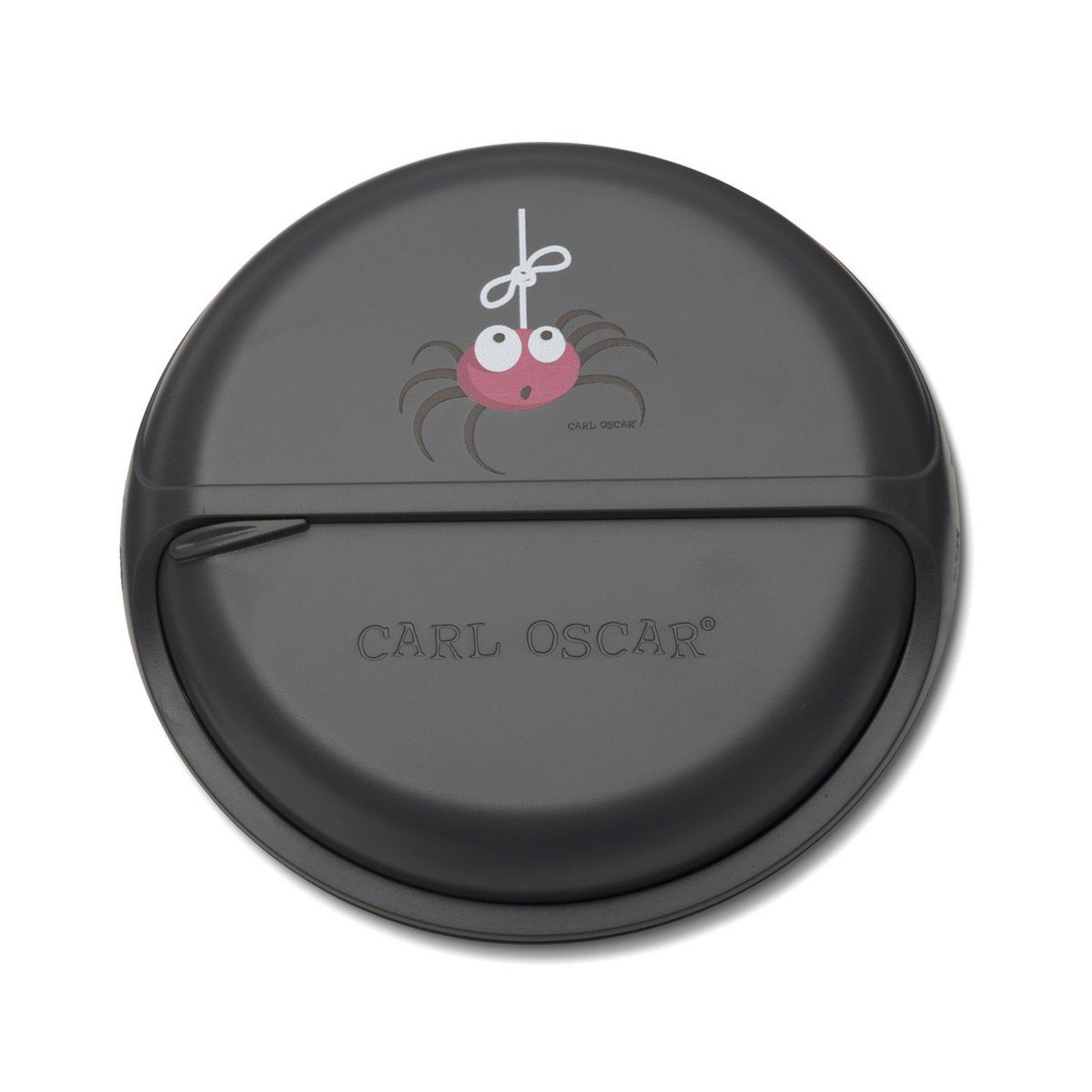 Carl 1 Oscar grau, Kunststoff, 1-tlg., BentoDISC Lunchbox Lunchbox), praktische Spinne Lunchbox Fächerunterteilung (Packung,