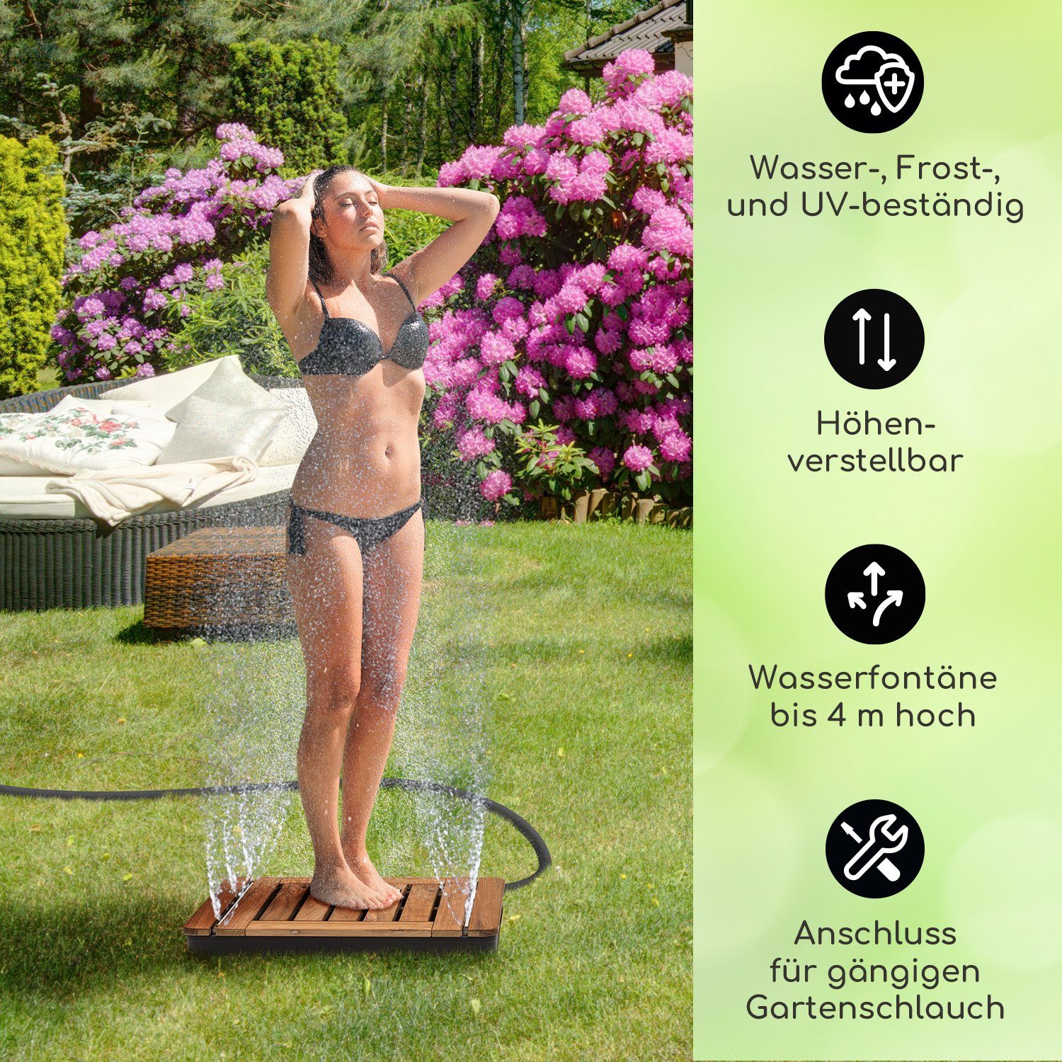 blumfeldt Gartendusche Sumatra Teak Square Gartendusche günstig online kaufen