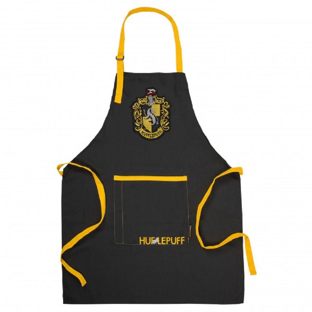 Harry Potter Kochschürze Harry Potter - Hogwarts Haus Hufflepuff - Schürze  mit verstellbarem Riemen und Tasche