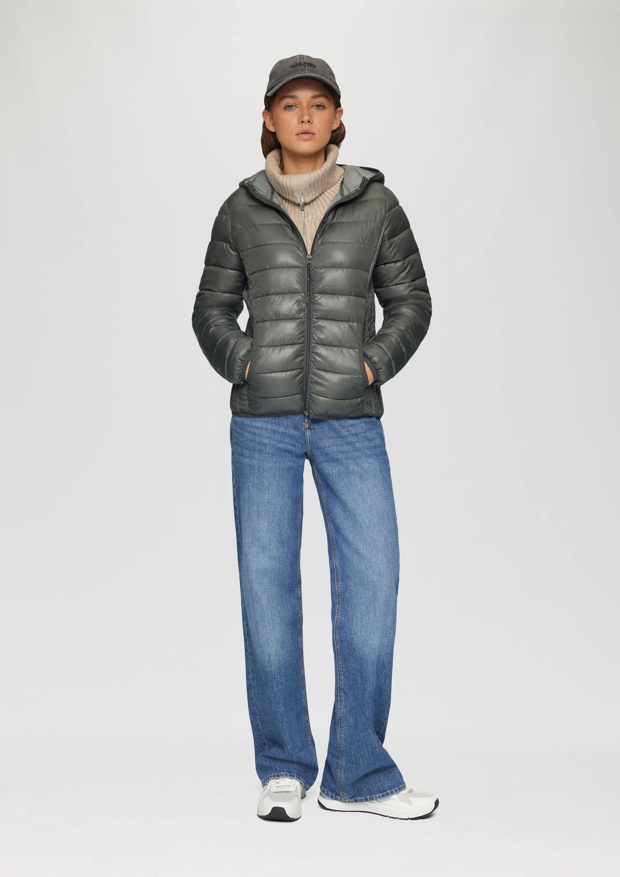QS Winterjacke Outdoor-Jacke Gesteppte Outdoor-Jacke mit Kapuze