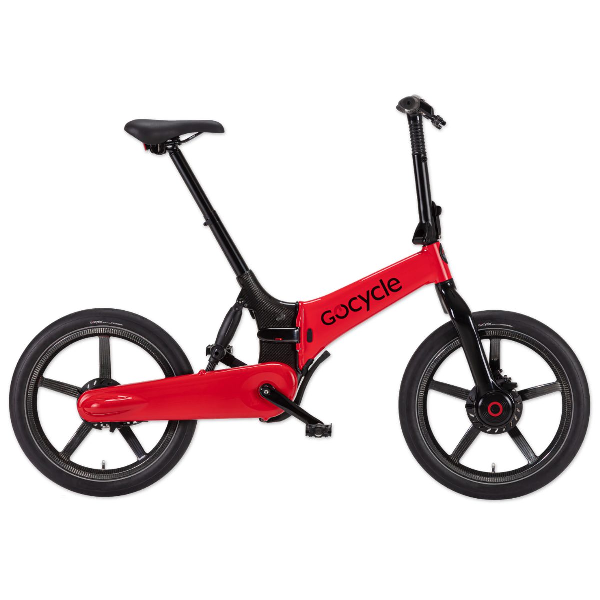 GoCycle E-Bike Gocycle G4i+, 3 Gang, Automatik-Nabenschaltung,  Radnabenmotor, vorne 500 W, Ultraleichtes, faltbares E-Bike - Mittelrahmen  aus Carbon, Felgen aus Carbon