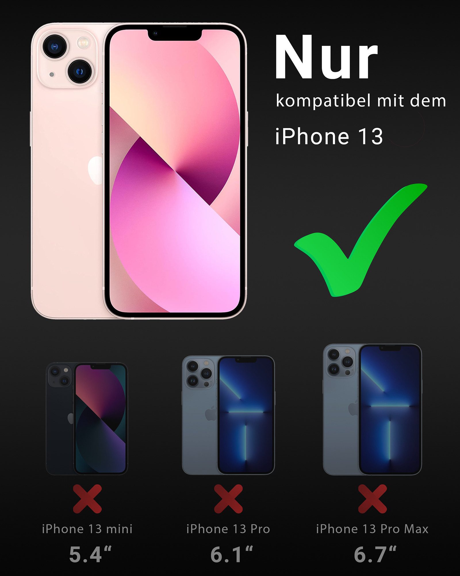 GreenHec Handyhülle Hülle + Panzerfolie iPhone 17 16 15 14 13 12 Pro Max MagSafe Magnet 9H 7 Zoll, Air Handy Displayschutzglas Sichtschutz Stoßfest Transparent Kratzfest