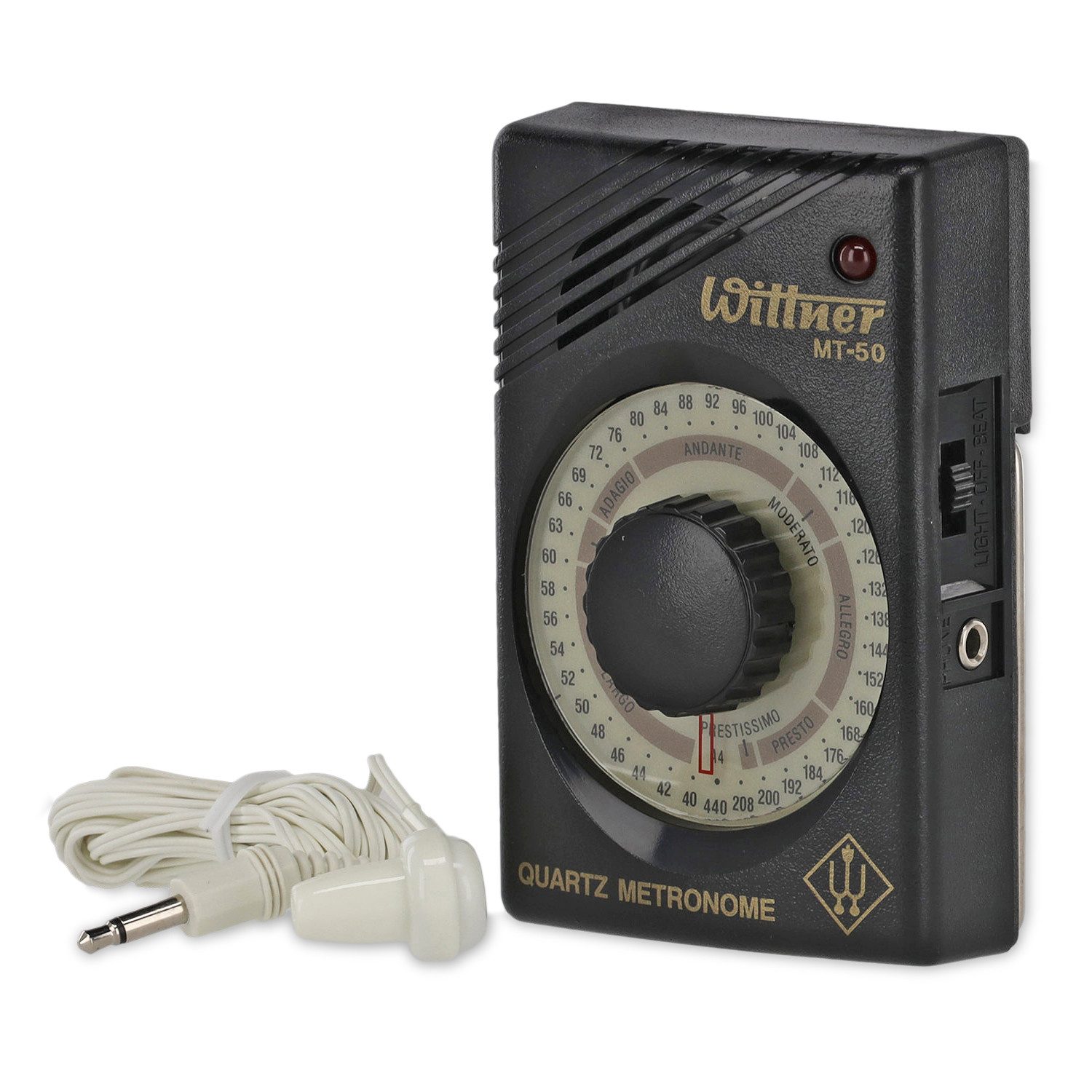 Wittner Metronom Wittner Quartz Metronom MT-50 inklusive Ohrhörer, Quartz Metronom