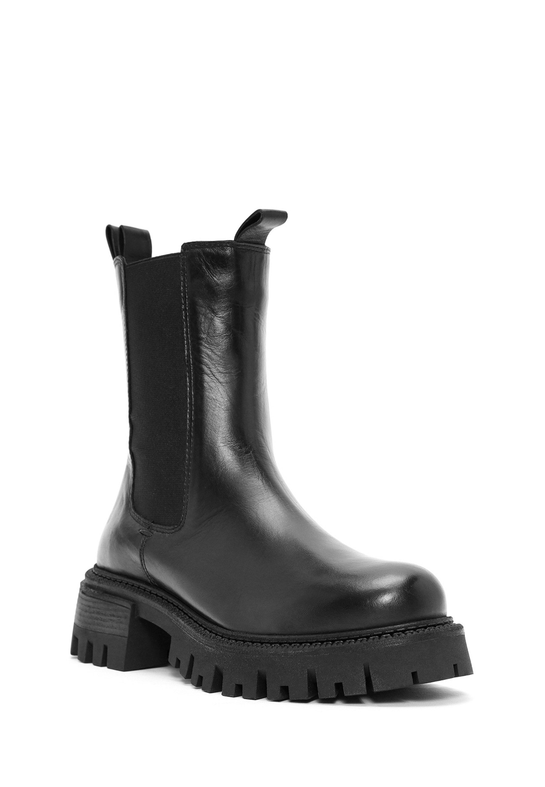 Derimod Chelsea-Stiefel aus Leder Chelseaboots Lederfutter, EVA Sohle, Absatz 3,5 cm