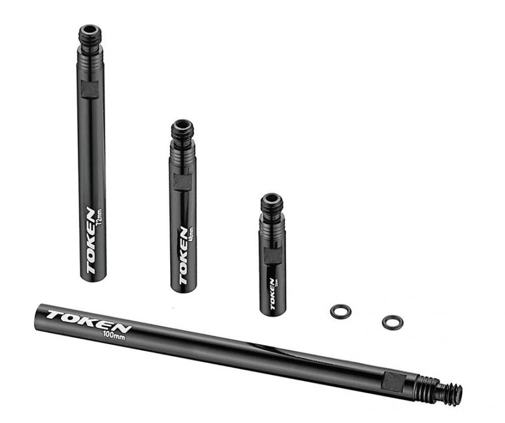 Token Fahrradreifen TOKEN Valve Lengthener schwarz für SV paarw Felgen 30 bis 40mm