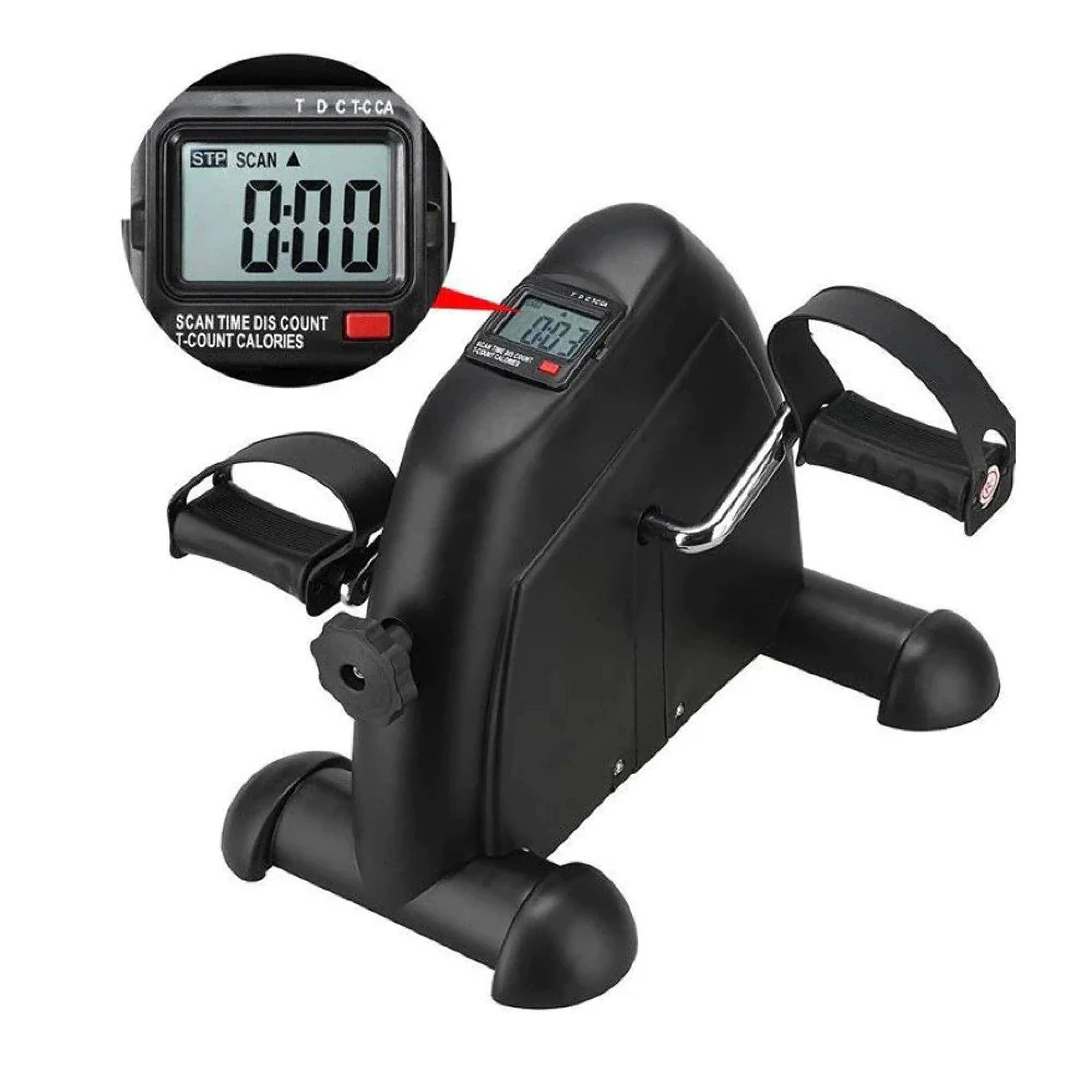 Sport-Knight® Mini-Heimtrainer Mini Heimtrainer, mit LCD Display, für Arm- und Beintraining (2 Pedale mit verstellbaren Riemen, Montagematerial), Vielseitiges Training überall