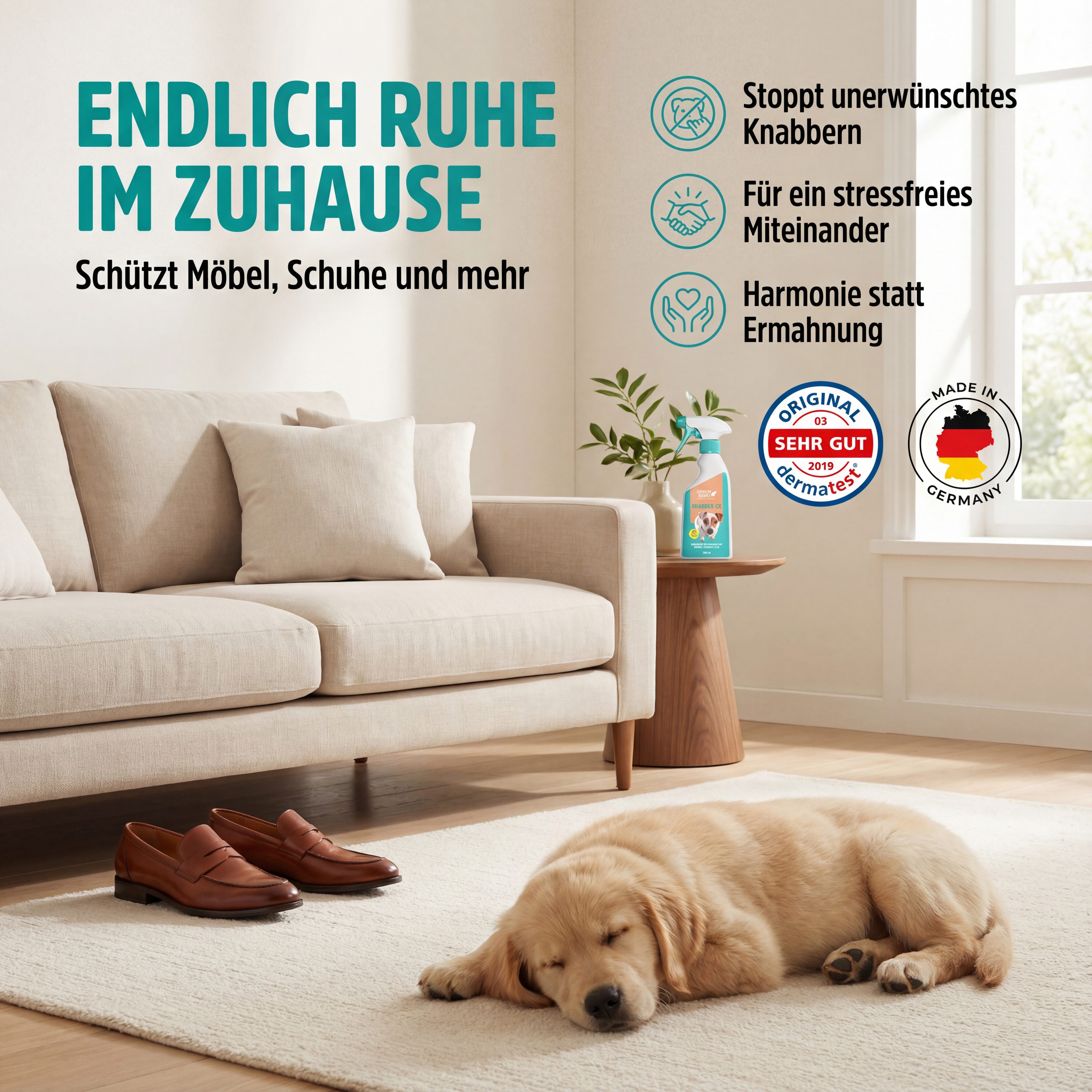 GreenHero Vergrämungsmittel Knabber-EX Knabberstopp für Hund & Katze, 500 ml