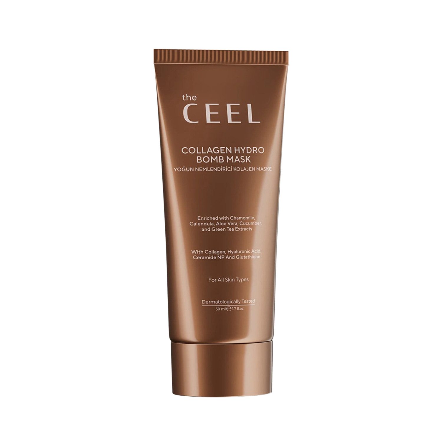 THE CEEL Gesichtsmaske Peel-off Kollagen Maske-50ml Glutathion Grüner Tee Feuchtigkeitspflege, Intensiv feuchtigkeitsspendende Kollagen-Maske
