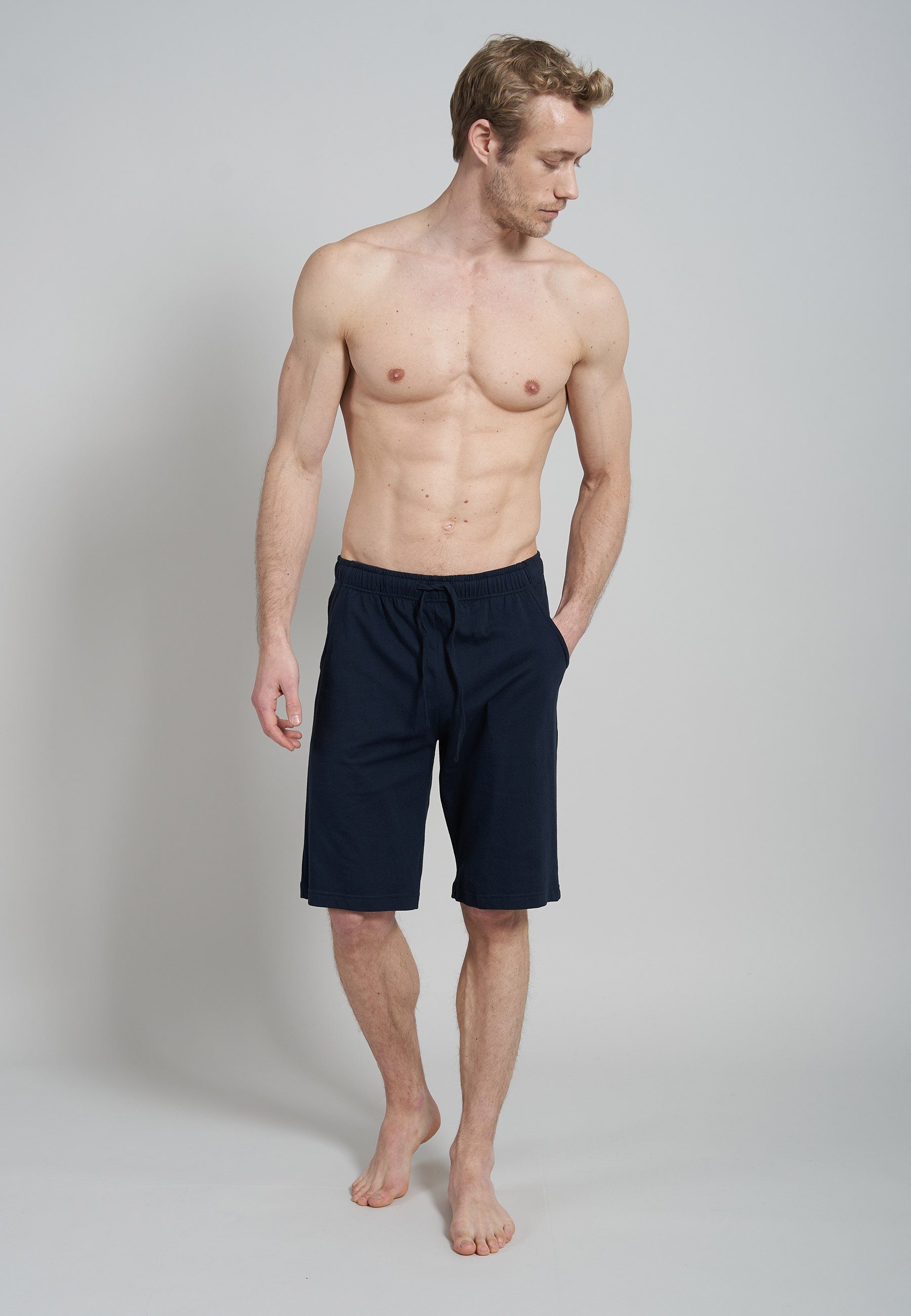 CECEBA Schlafhose CECEBA Herren Bermuda blau günstig online kaufen