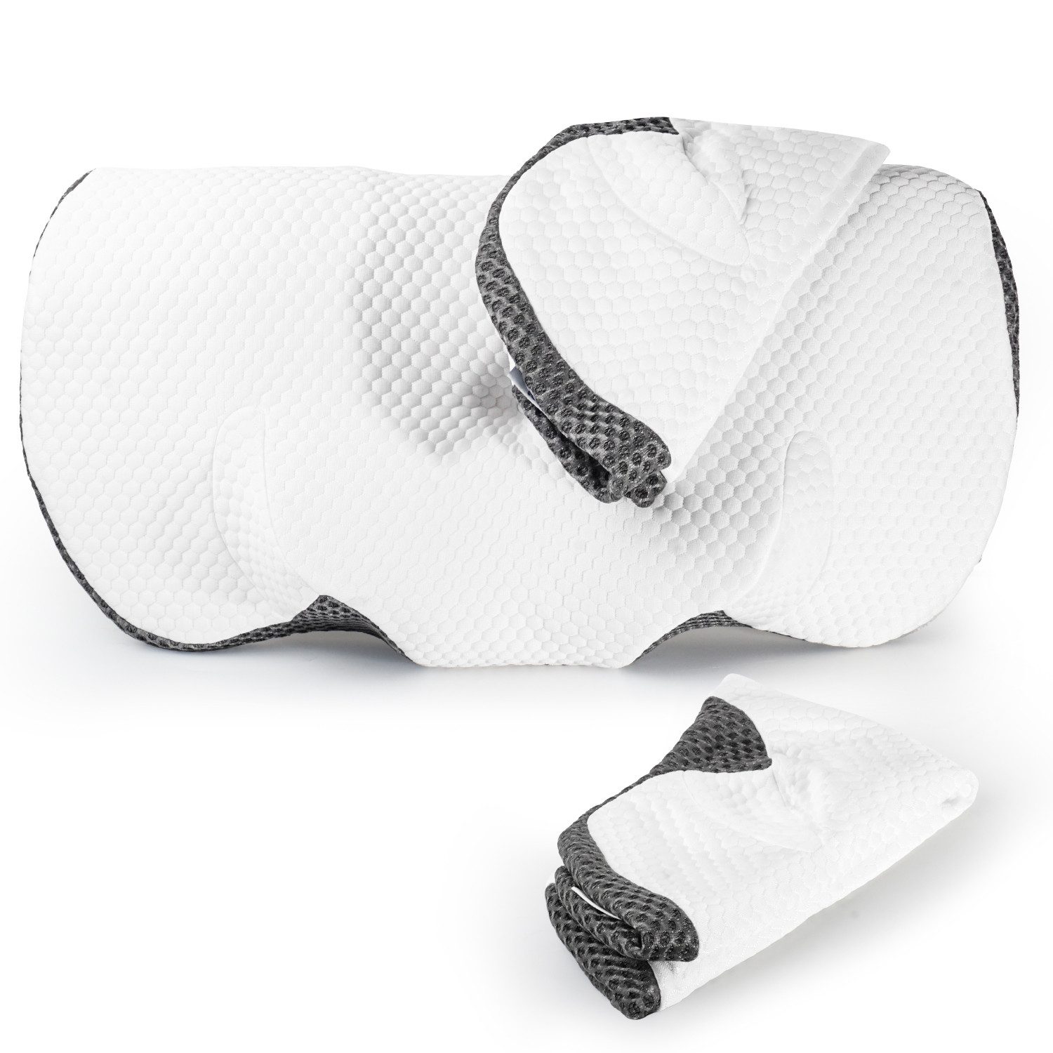 Esun Kopfkissen Nackenstützkissen, Kopfkissen Memory Foam, Kissen Seitenschläferkissen, Füllung: Rückstellschaum, Rückenschlafer, Bauchschlafer, Seitenschlafer, Set, Kissen, Pillow Kissen für Seiten, Rücken & Bauchschläfer