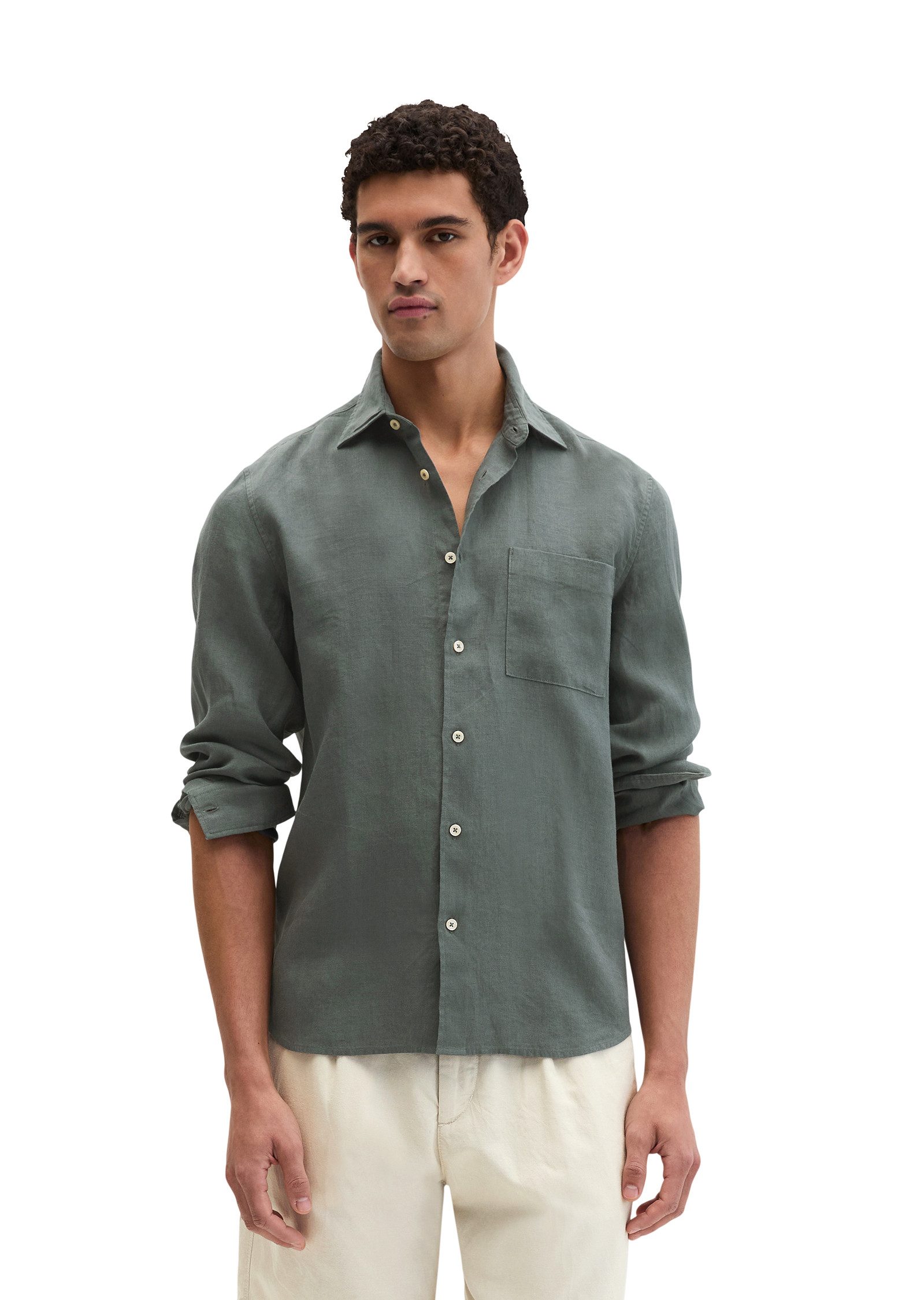 Marc O'Polo Leinenhemd im klassisch cleanen Look günstig online kaufen