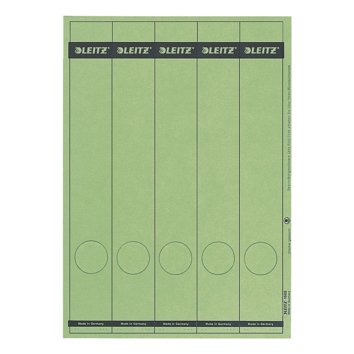 LEITZ Etiketten 1688, für Ordner, 125 Stück, lang/schmal (39x285 mm), selbstklebend