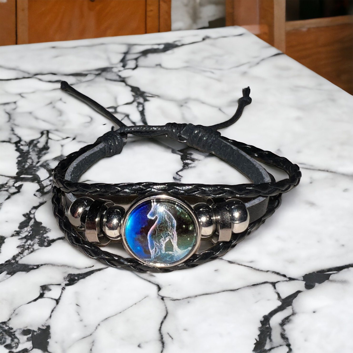 Stelby Armband mit Gravur Sternzeichen Steinbock mit 3D Gravur im Glas (Wei günstig online kaufen