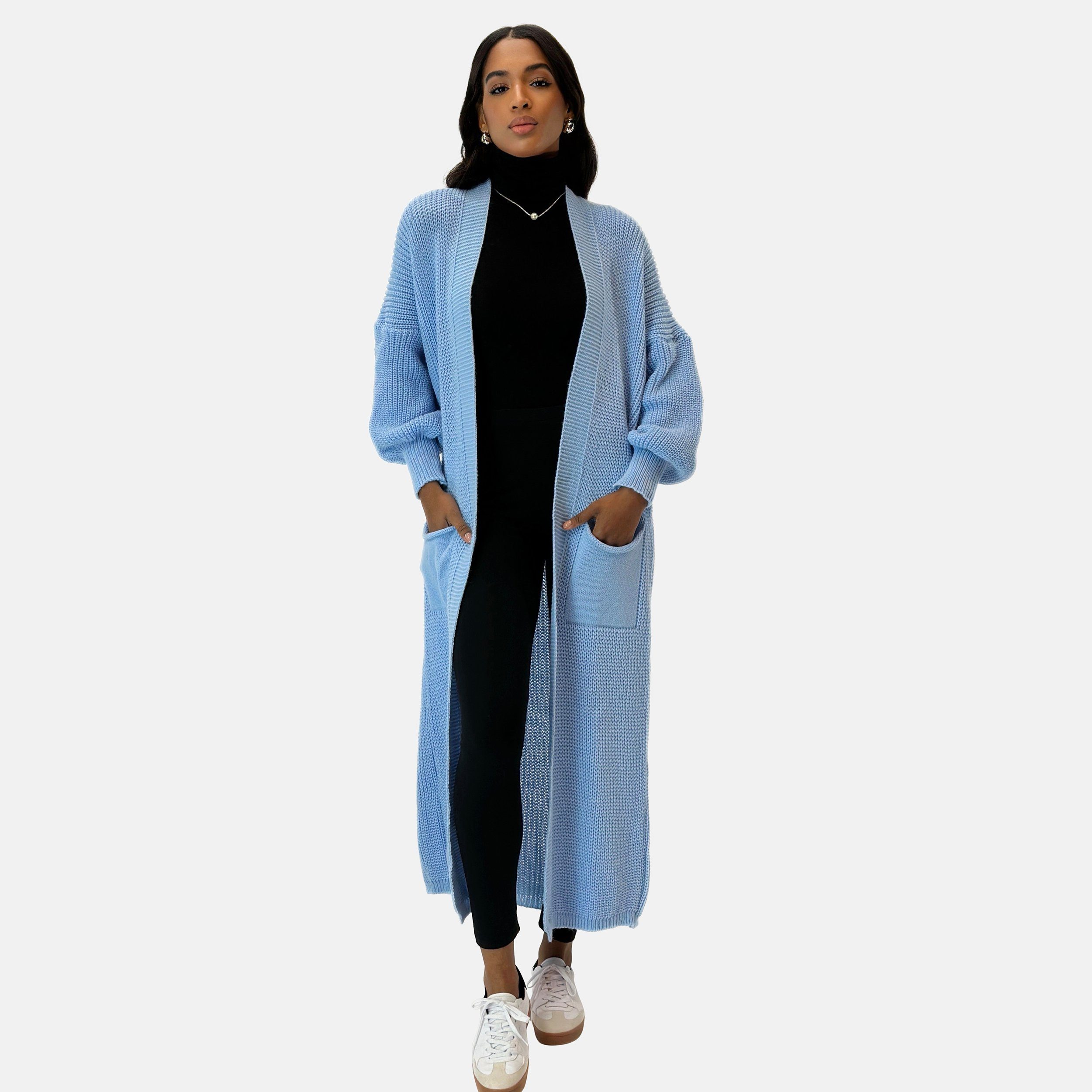 Elara Cardigan Elara Langer Damen Oversize günstig online kaufen