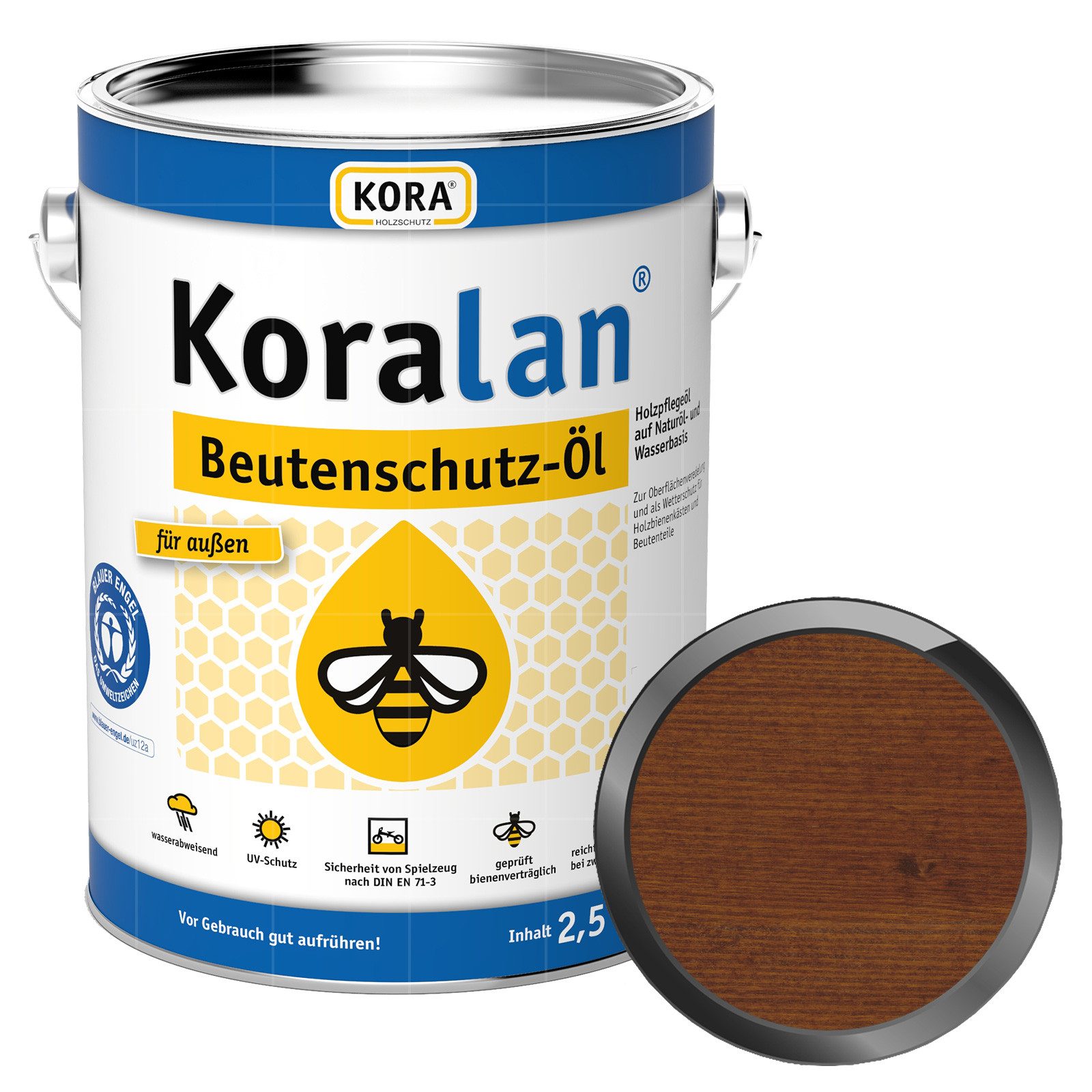 KORA Holzöl KORALAN BEUTENSCHUTZ-ÖL - 2.5 LTR