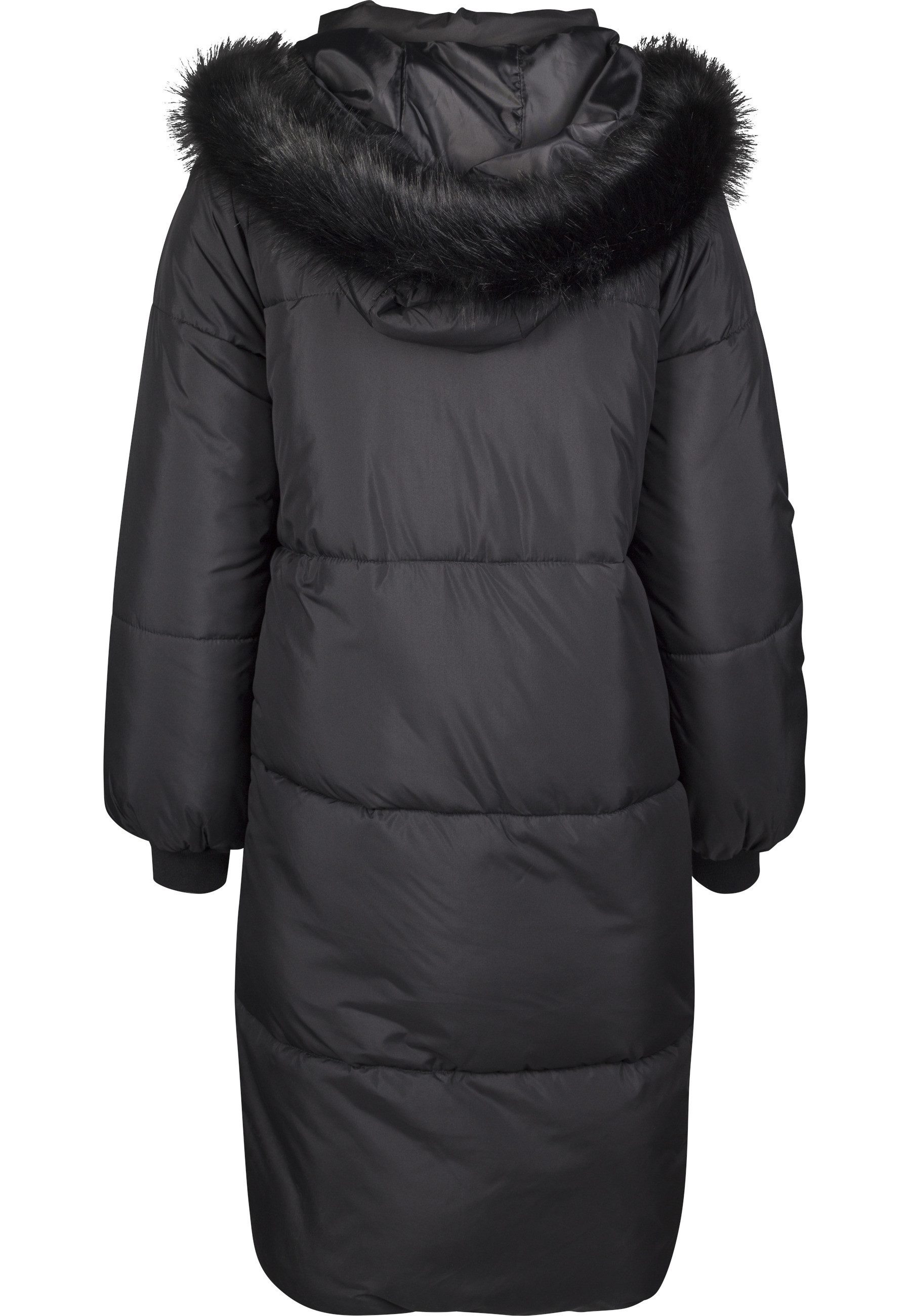 URBAN CLASSICS Winterjacke Urban Classics Damen Ladies Oversize Faux Fur Puffer Coat (1-St)