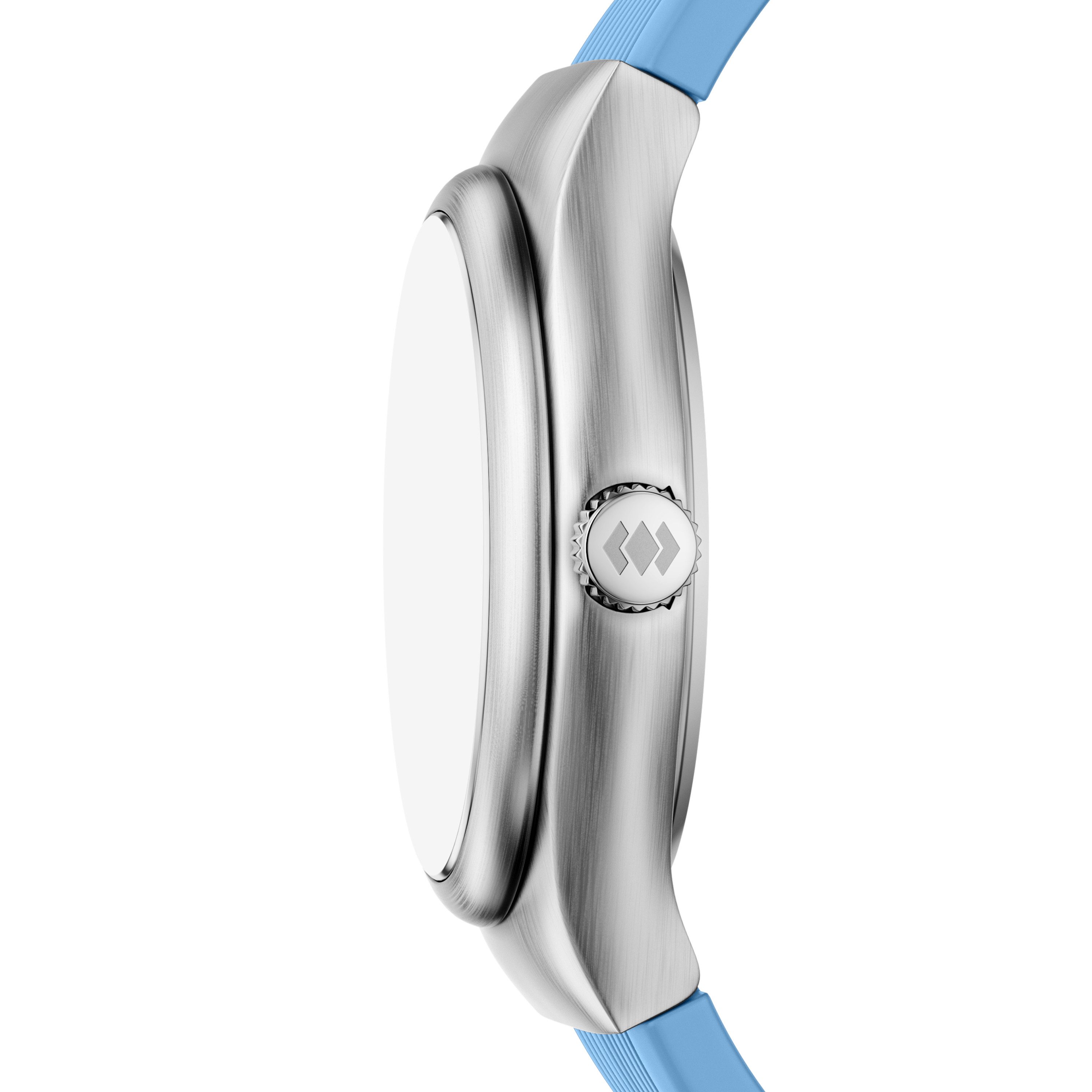 Fossil Quarzuhr World Flags Big Tic Argentina - LE1240, Armbanduhr, Herrenuhr, Silikonarmband, analog, digital