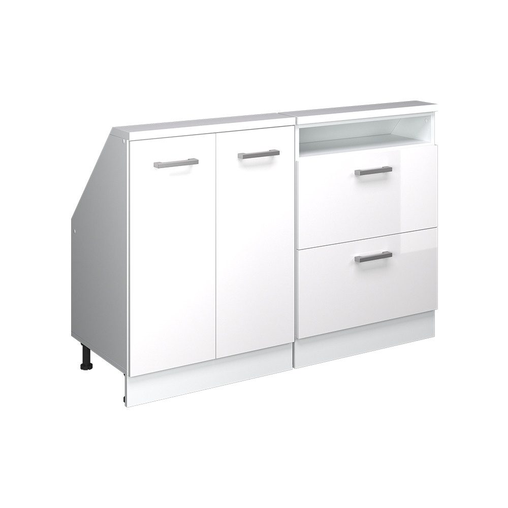 Vicco Unterschrank R-Line, Weiß Hochglanz/Weiß, 120 günstig online kaufen