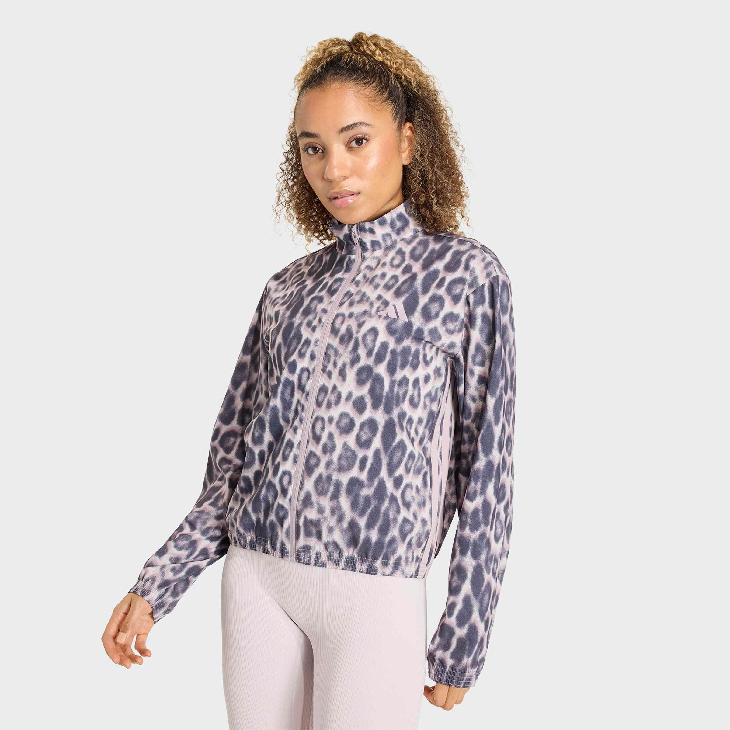 adidas Performance Rollkragenpullover WORKOUT ESSENTIALS LEOPARD, GEWEBTES MATERIAL