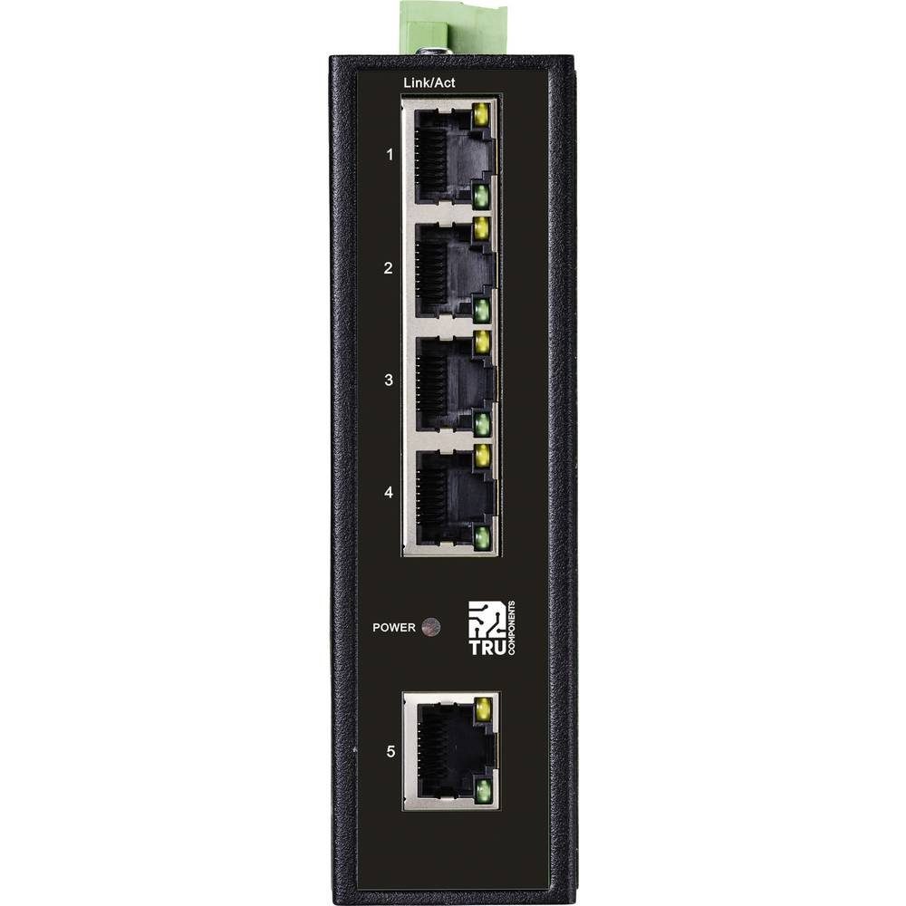 Ports Netzwerk-Switch TRU 100Base-T 5 COMPONENTS Industrial-Ethernet-Switch,