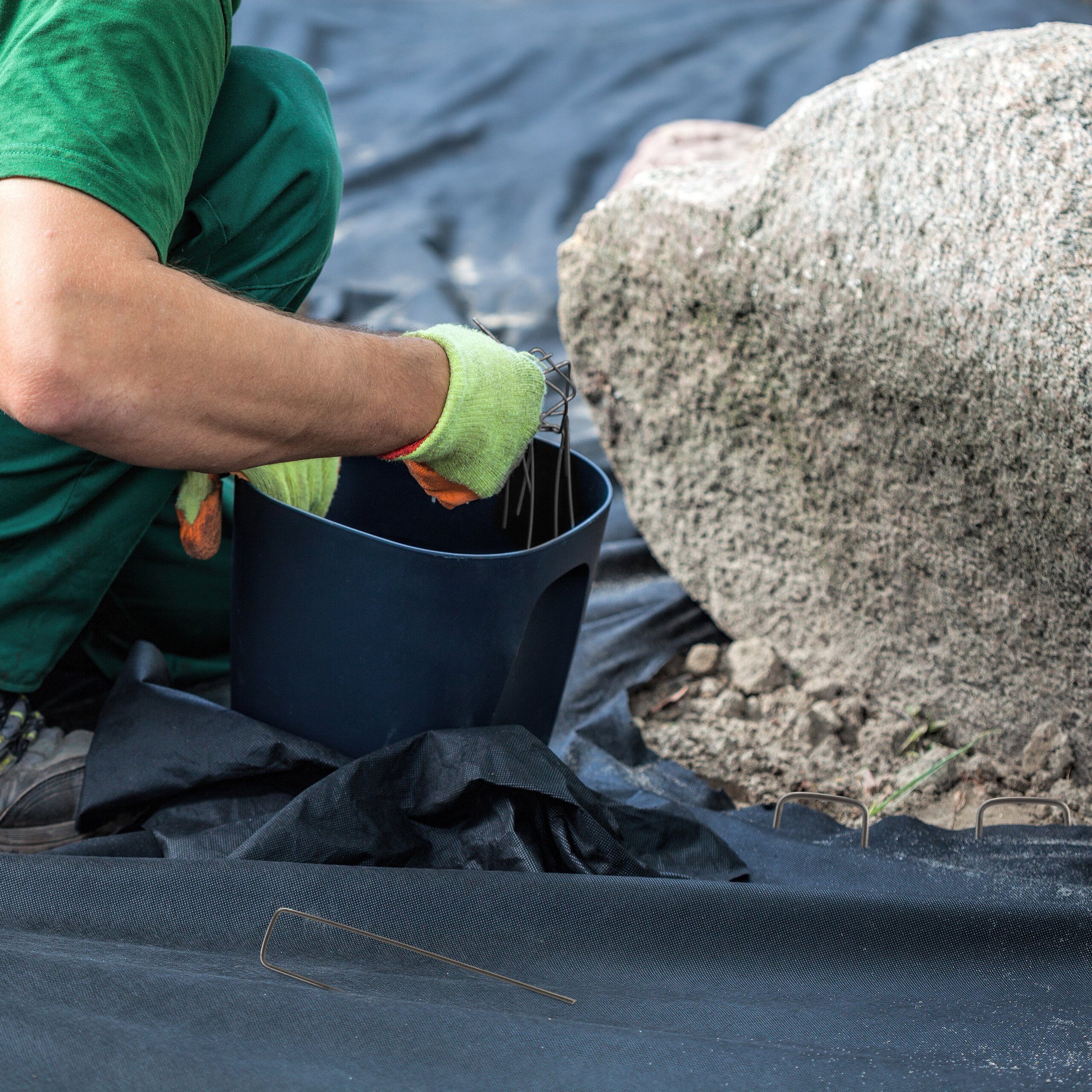 relaxdays Bodenanker Erdanker 15 cm im 150er Set