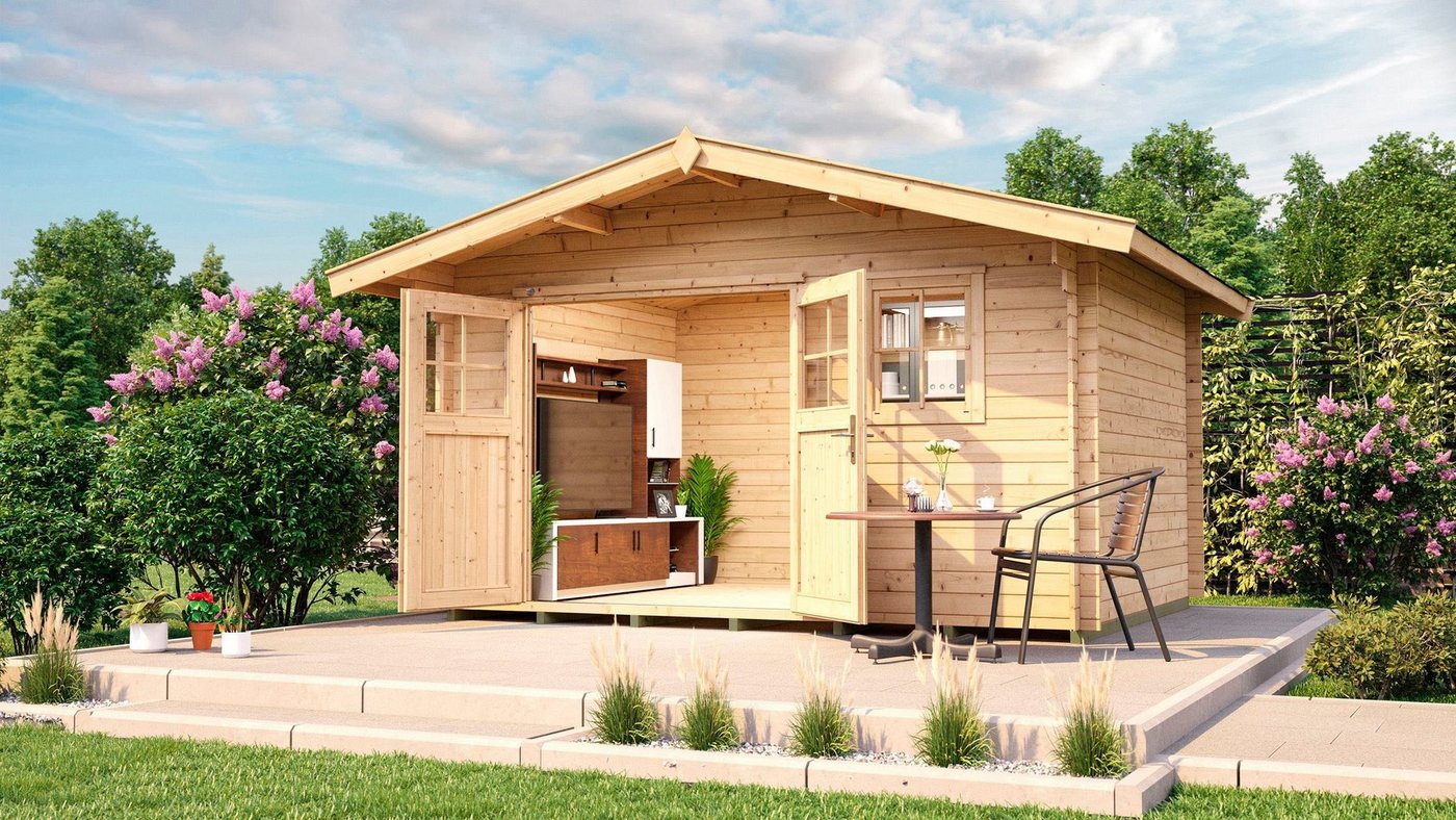 Thumbnail - weka Gartenhaus 111 Gr.3, 28 mm, natur, BxT: 460x454 cm