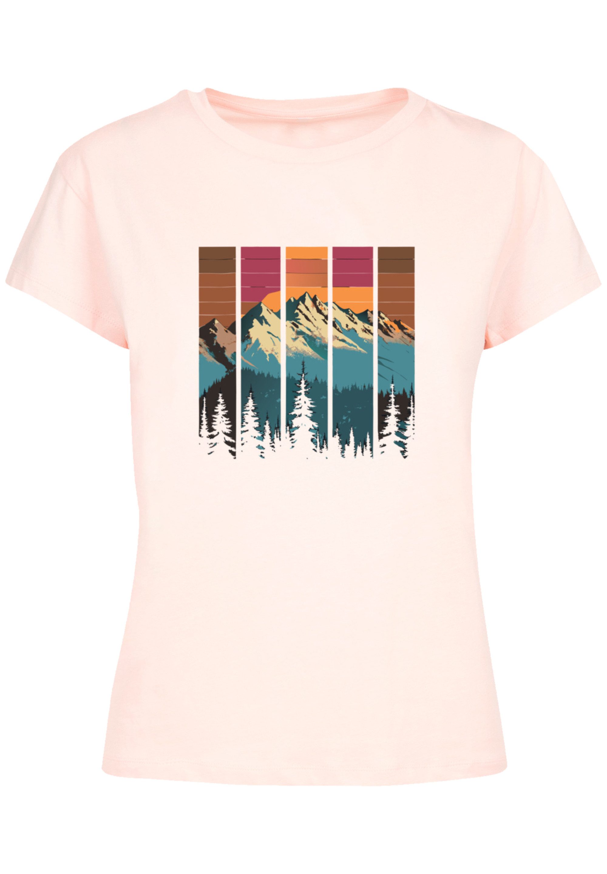 F4NT4STIC T-Shirt Berg Sonnenuntergang Retro Premium günstig online kaufen
