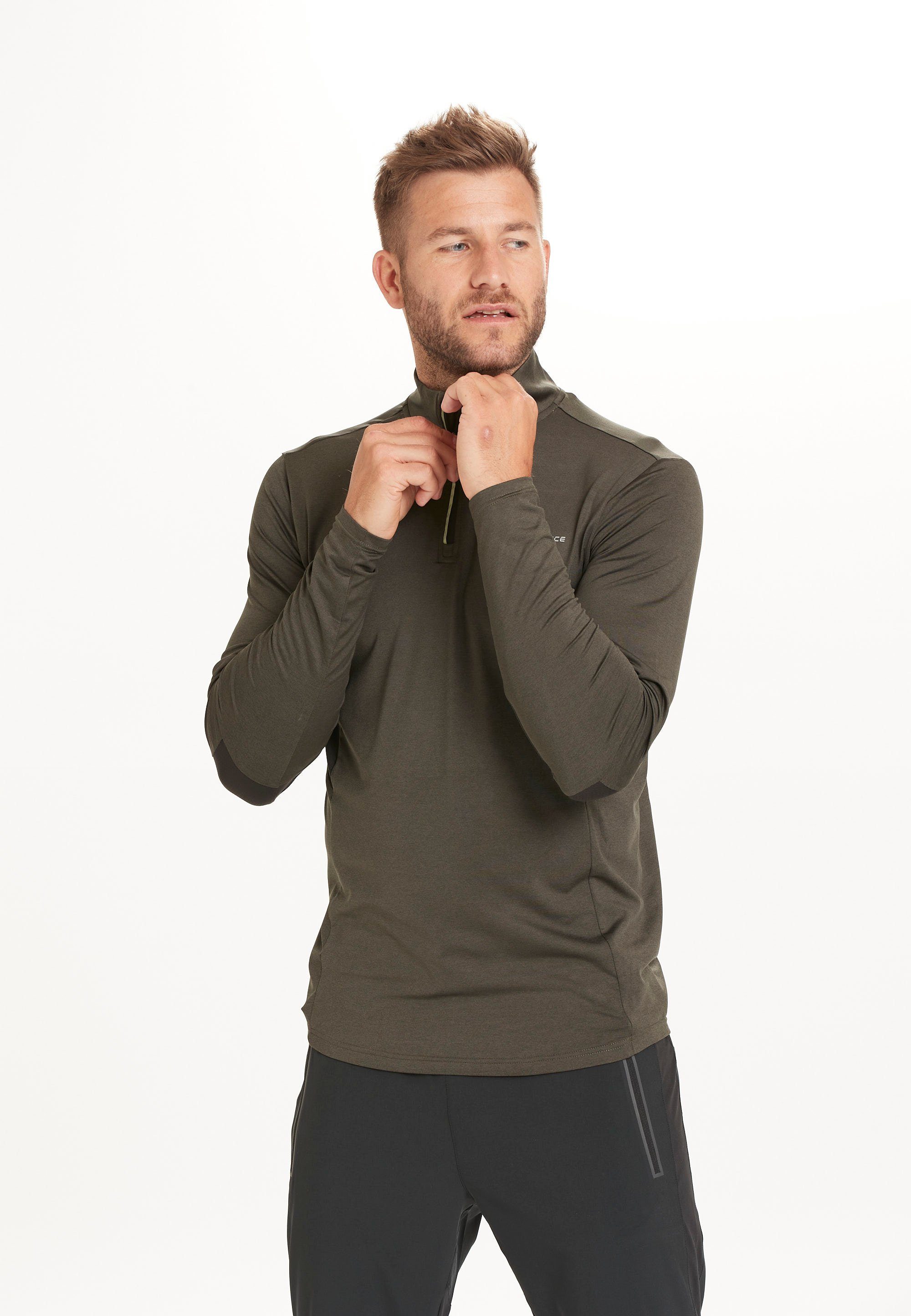 Sportausstattung hochwertiger dunkelgrün-grün LANBARK mit ENDURANCE (1-tlg) Langarmshirt