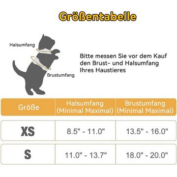 Welikera Hunde-Geschirr Katzenseil,Einstellbare, leichte Katzentrageleine für den Sommer