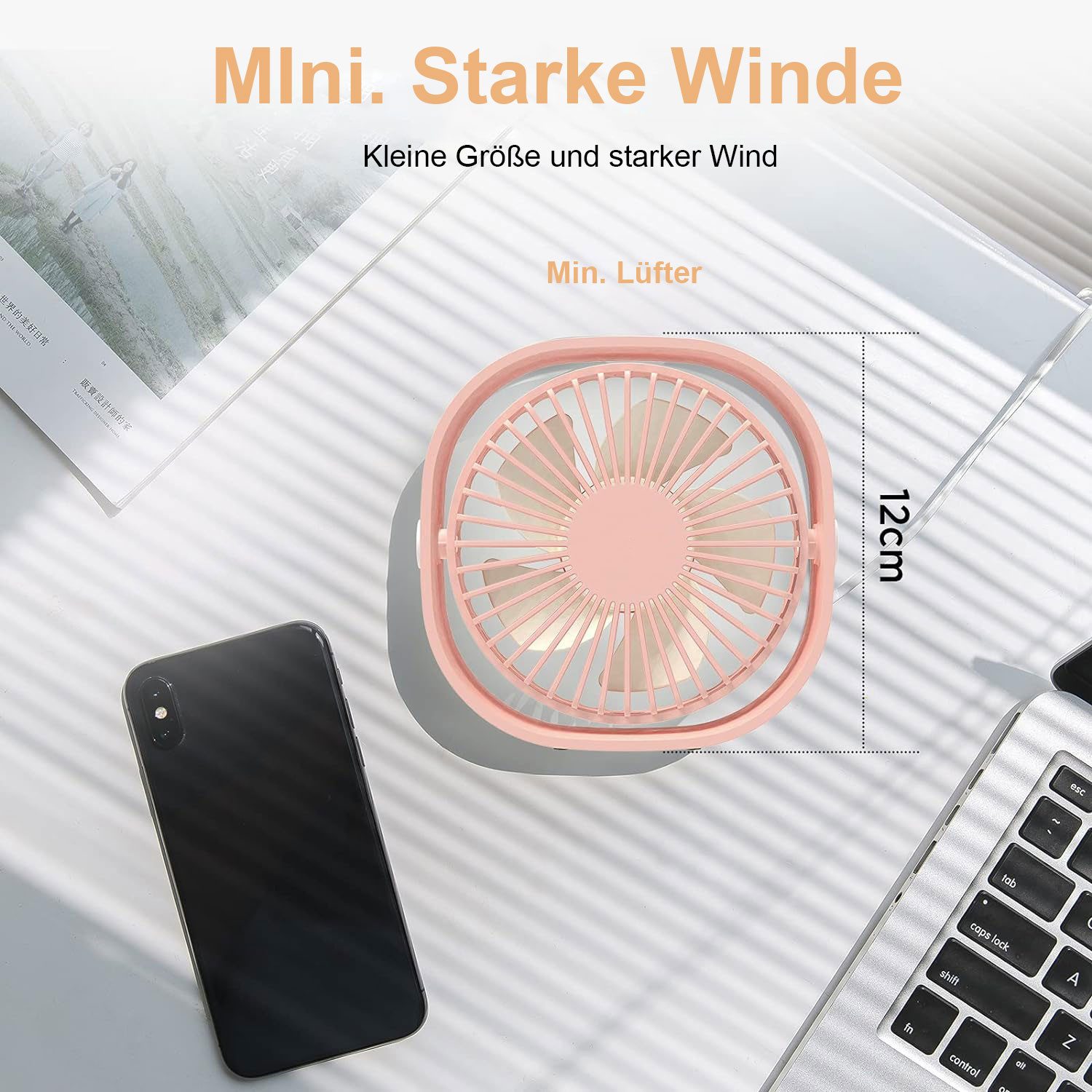 OKWISH Tischventilator USB Mini Ventilator 3 günstig online kaufen
