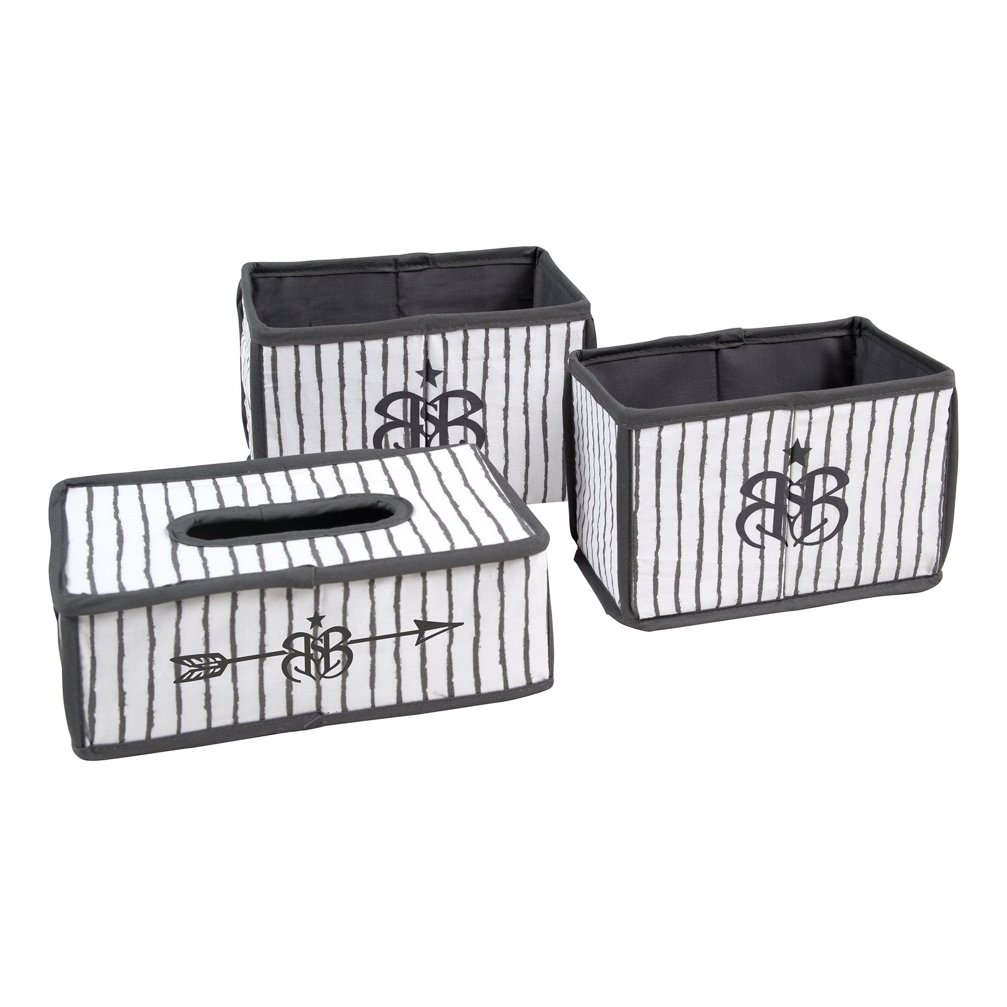 roba® Badorganizer Pflegeorganizer-Set (3 St), 2 Boxen für Windeln & Zubehör, 1 Feuchtücherbox