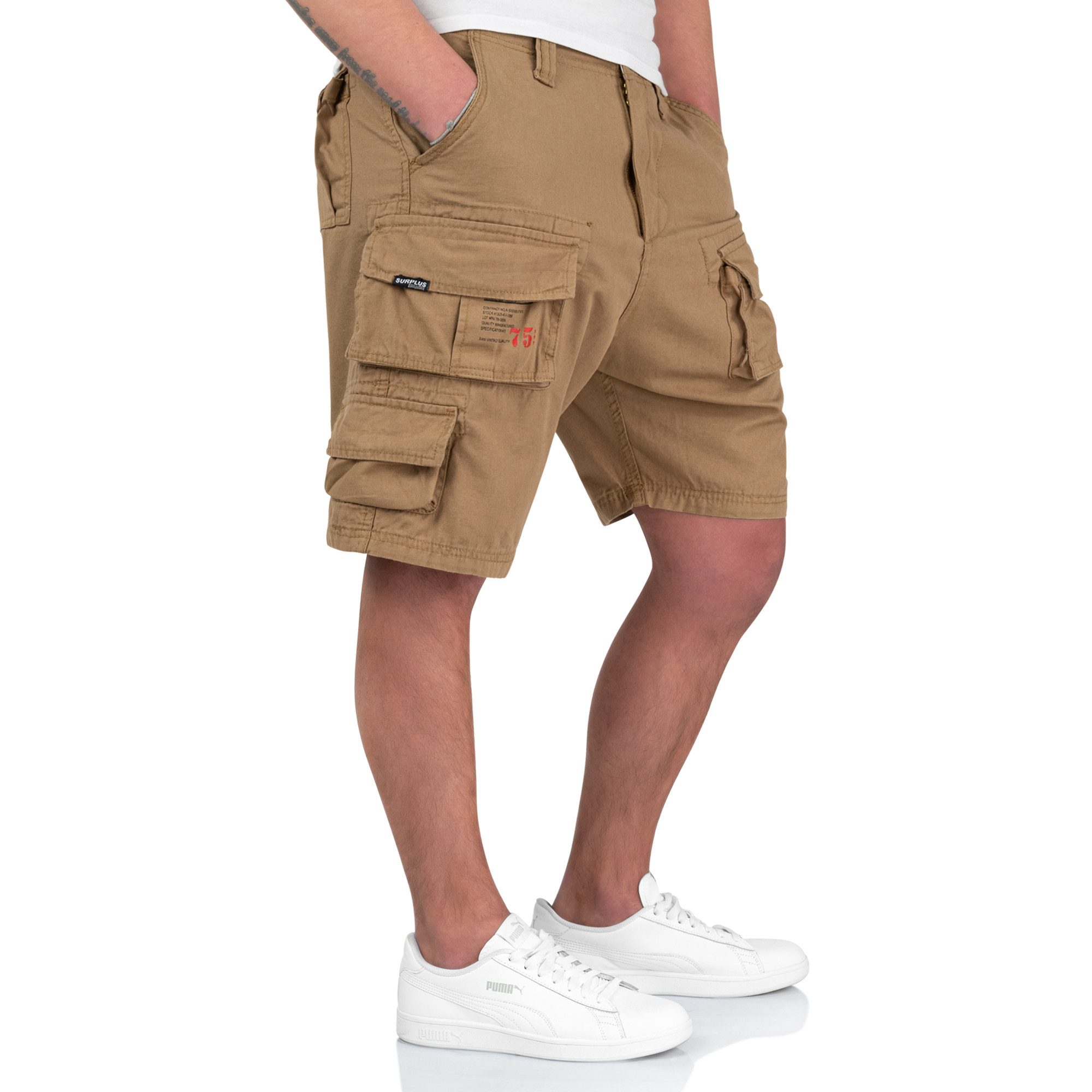 Trooper Cargoshorts Trooper Bermuda Baumwolle Sommer Shorts Kurze Hose Army knielang – Bild 5 von 5