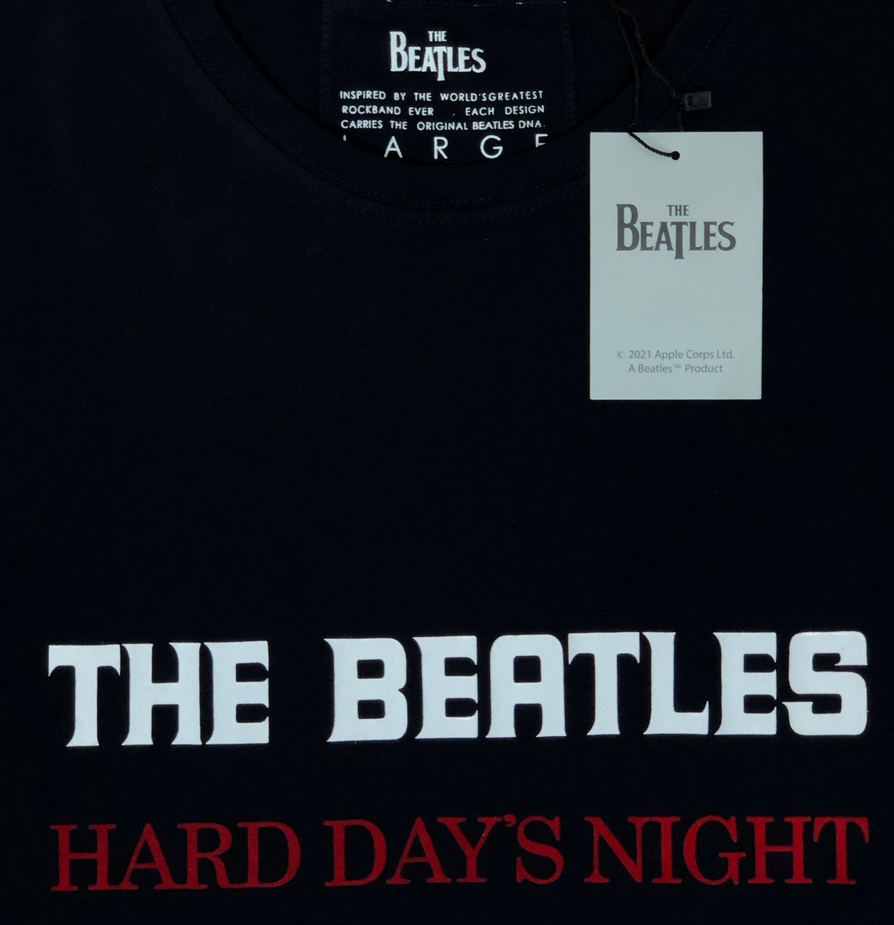 night"/GOTS T-Shirt Beatles "Hard Frontprint days Stück) The (Stück, 1-tlg., mit