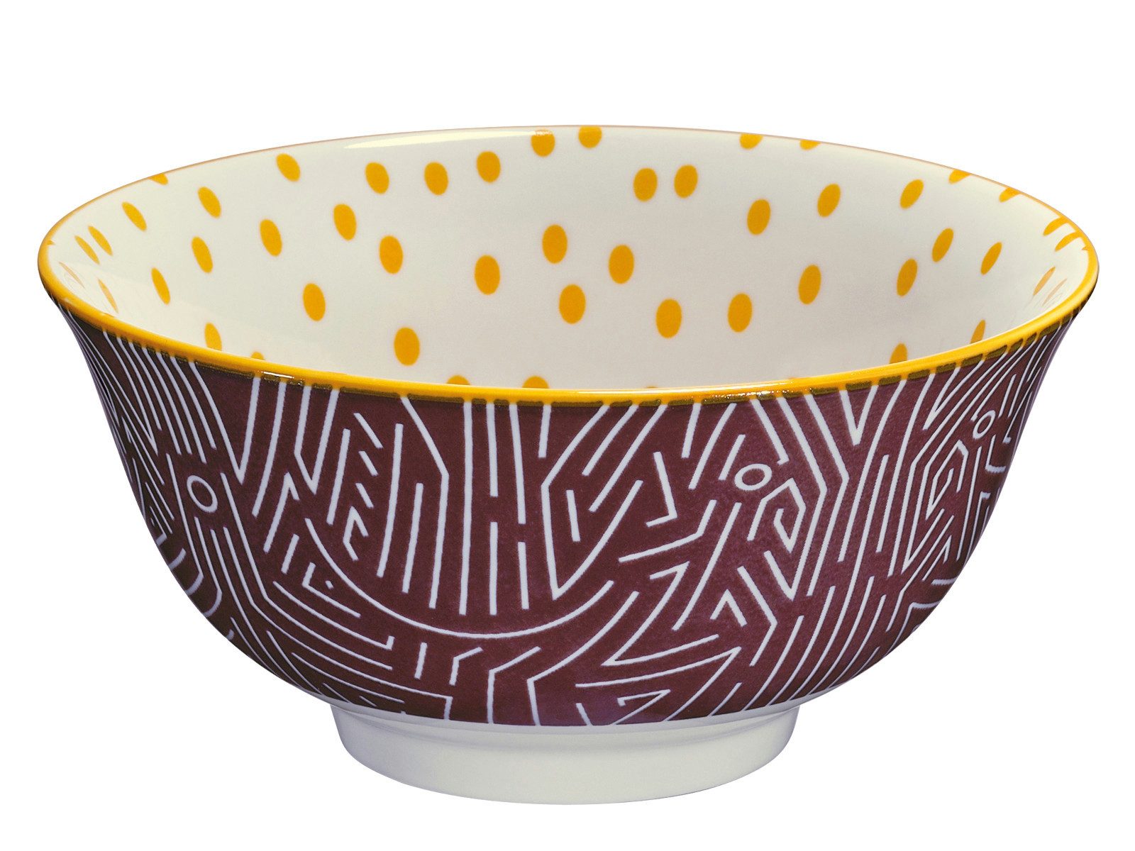 Cilio Schale AMICI Bowl Linien 15,5 cm, Porzellan, (Bowls)