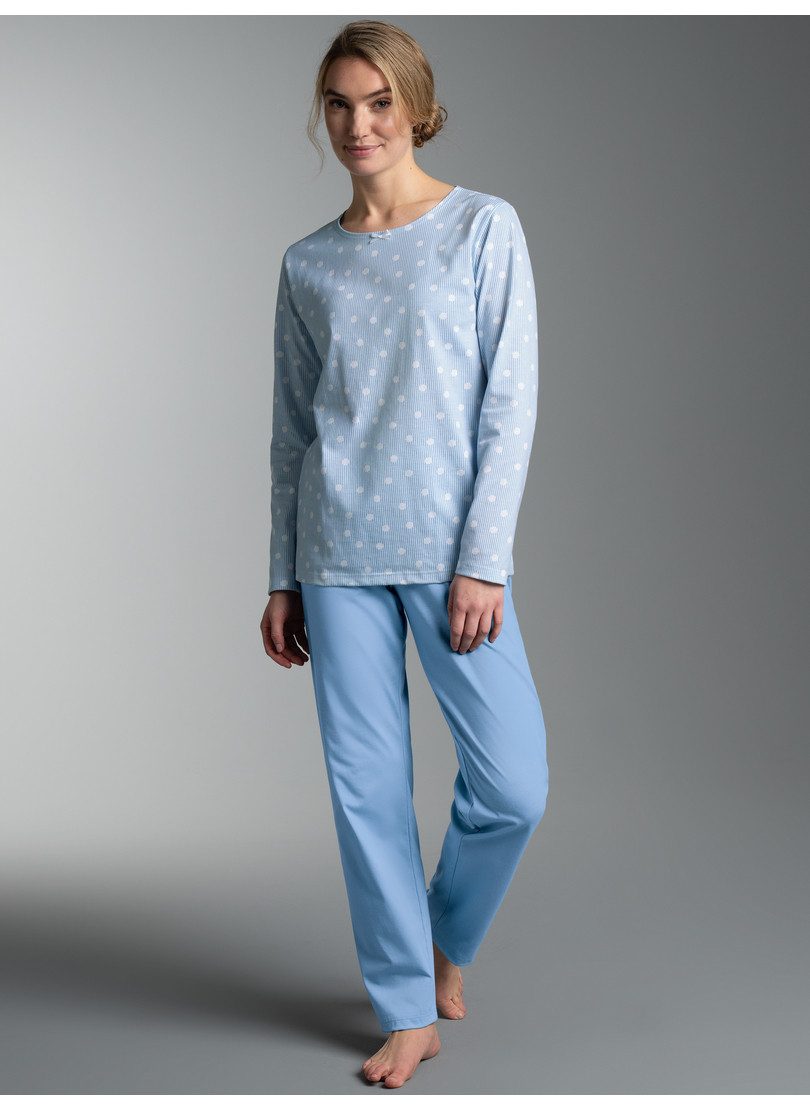 Trigema Schlafanzug TRIGEMA Pyjama Anzug mit "Punkt" Muster (1 tlg)
