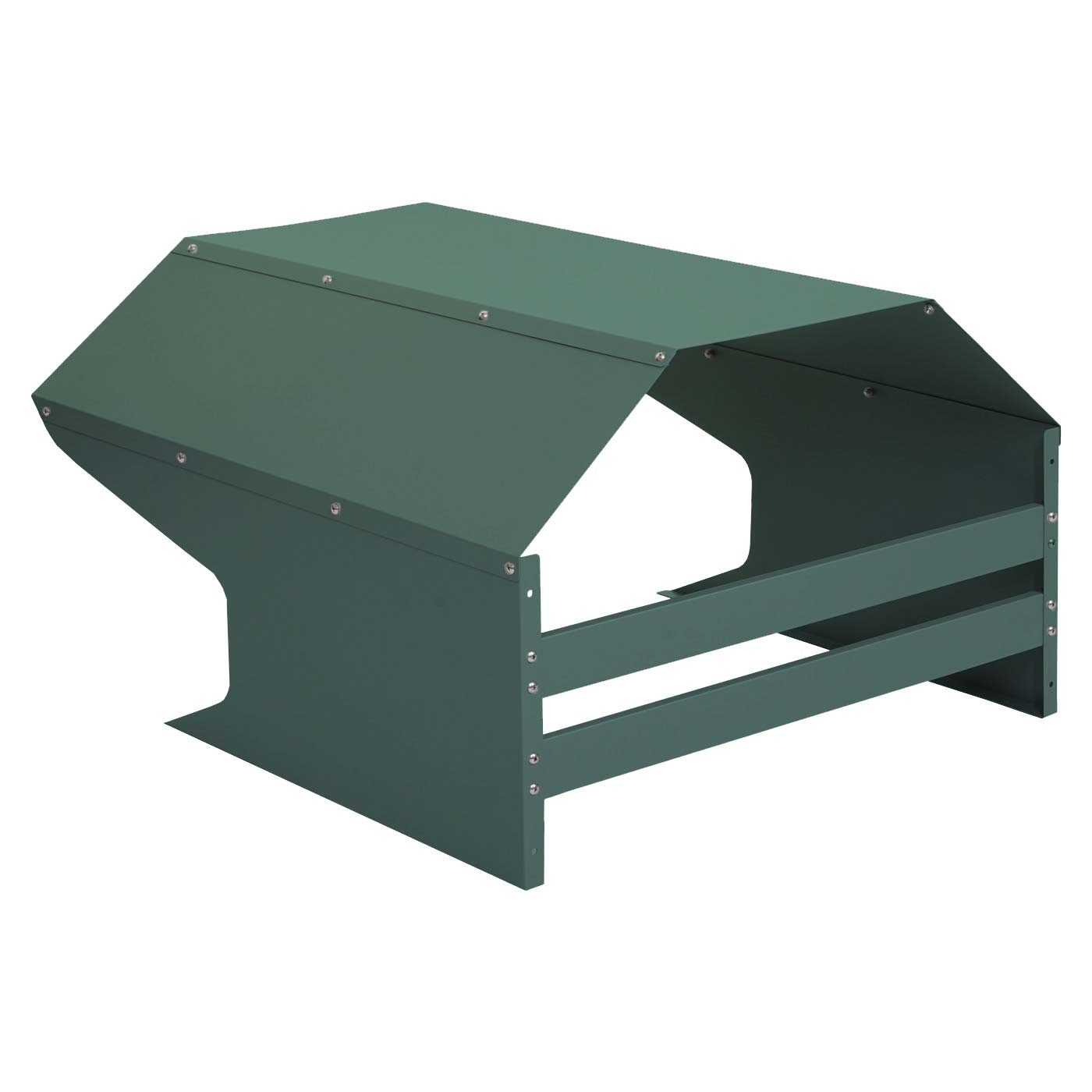 PROREGAL® Mähroboter-Garage Unterstand für Rasenmäher Mähport HxBXT 41x60x70cm Metall, BxTxH: 60x70x41 cm