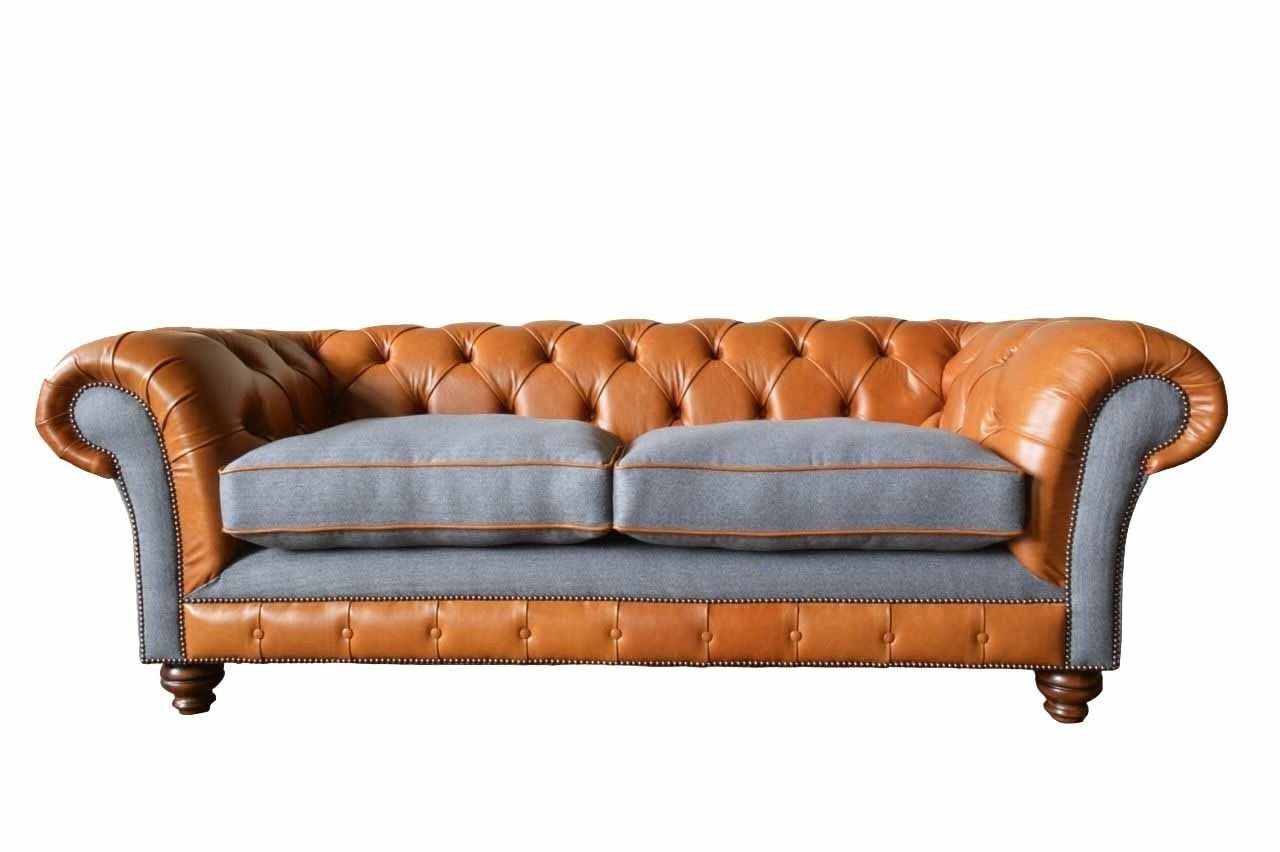 JVmoebel Sofa Sofa Luxus Leder Chesterfield Couch Sofas Polster 3 Sitzer Design Neu, Made In Europe