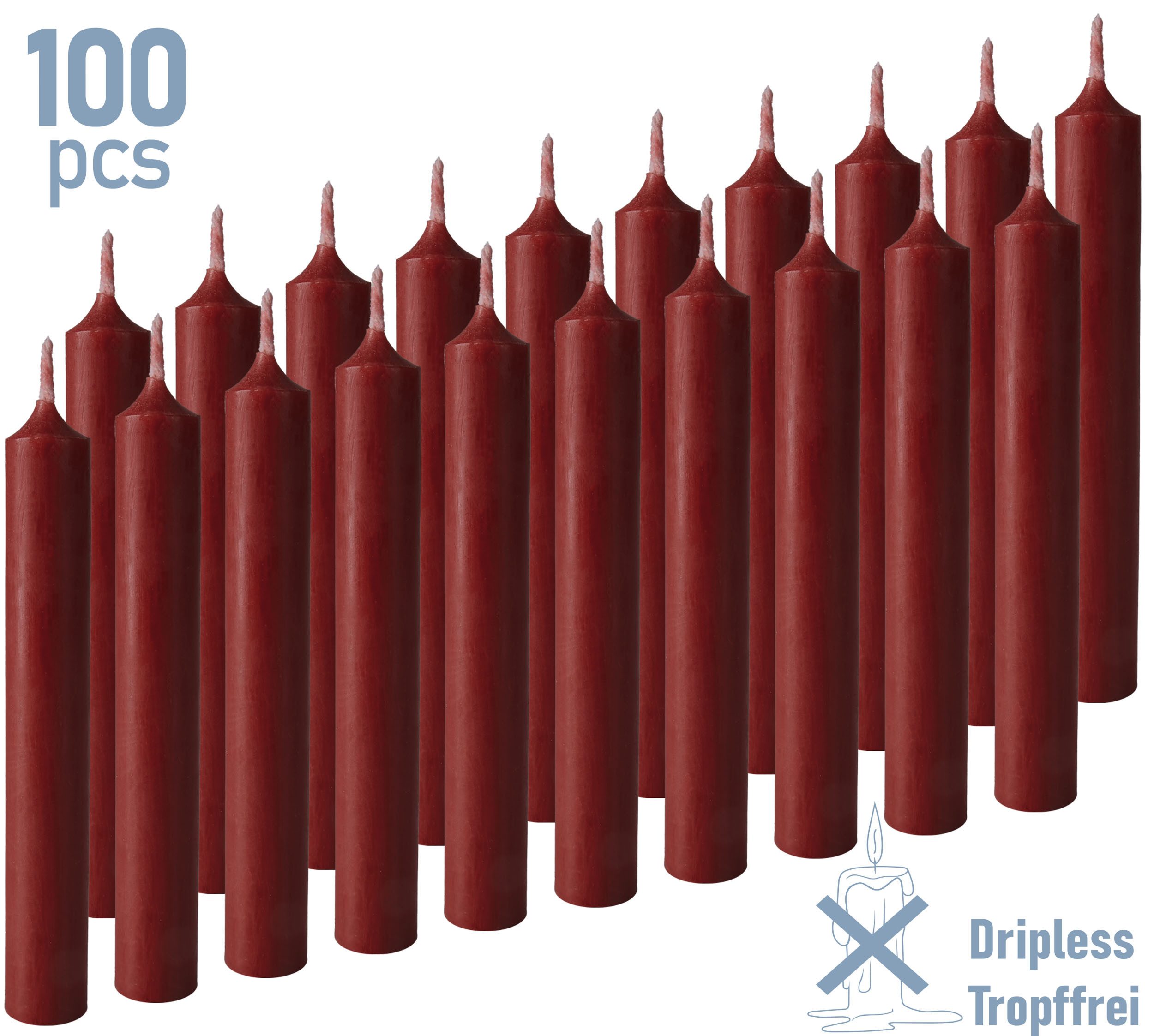 BRUBAKER Spitzkerze 20er Pack Geburtstagskerzen 9,5 cm - Geburtstag Spitzke günstig online kaufen